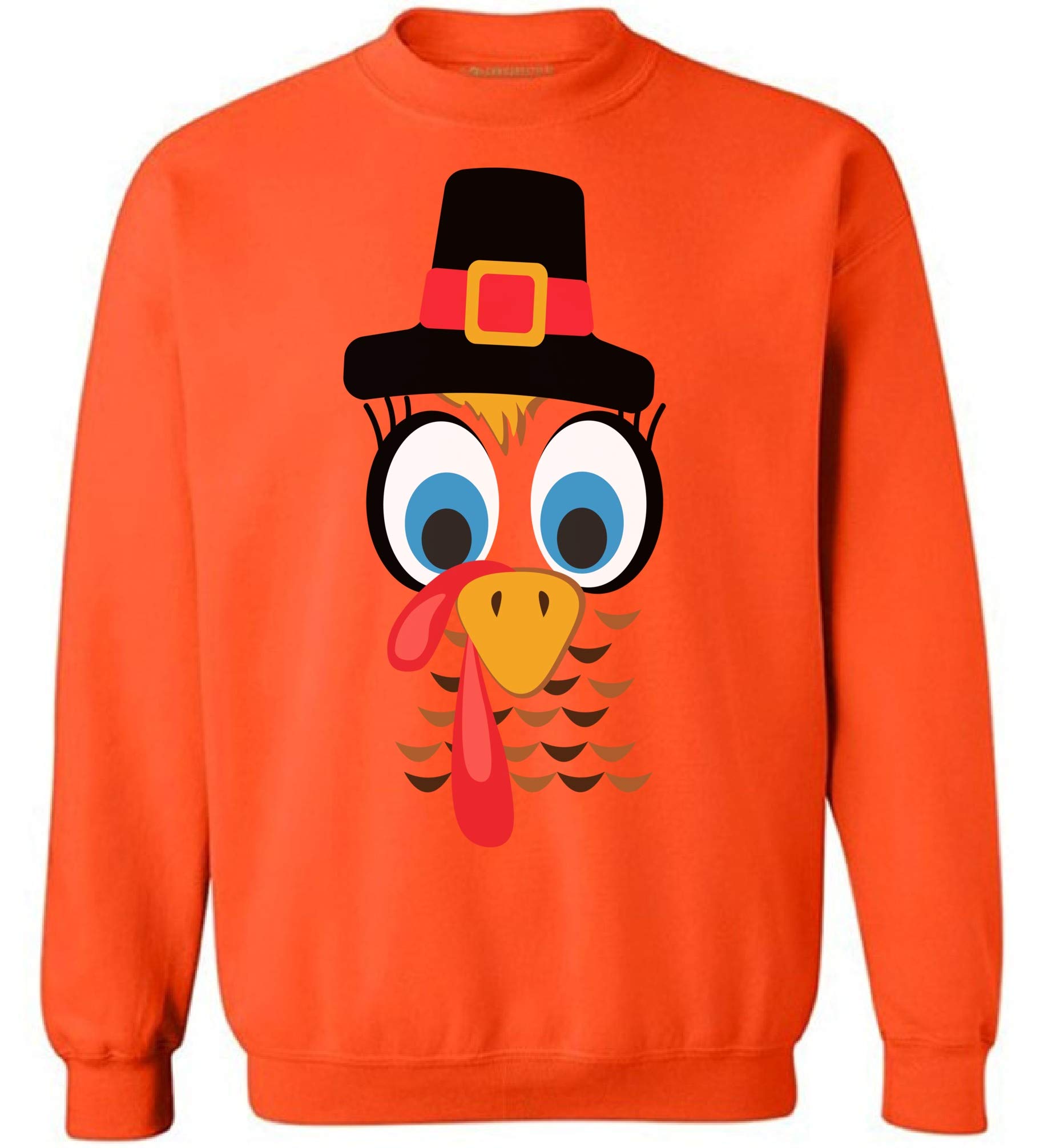 Awkward Styles Turkey Face Thanksgiving Sweater - Funny Holiday Pullover for Men & Women - Cozy Christmas Gift for Family Gatherings & Office Parties
