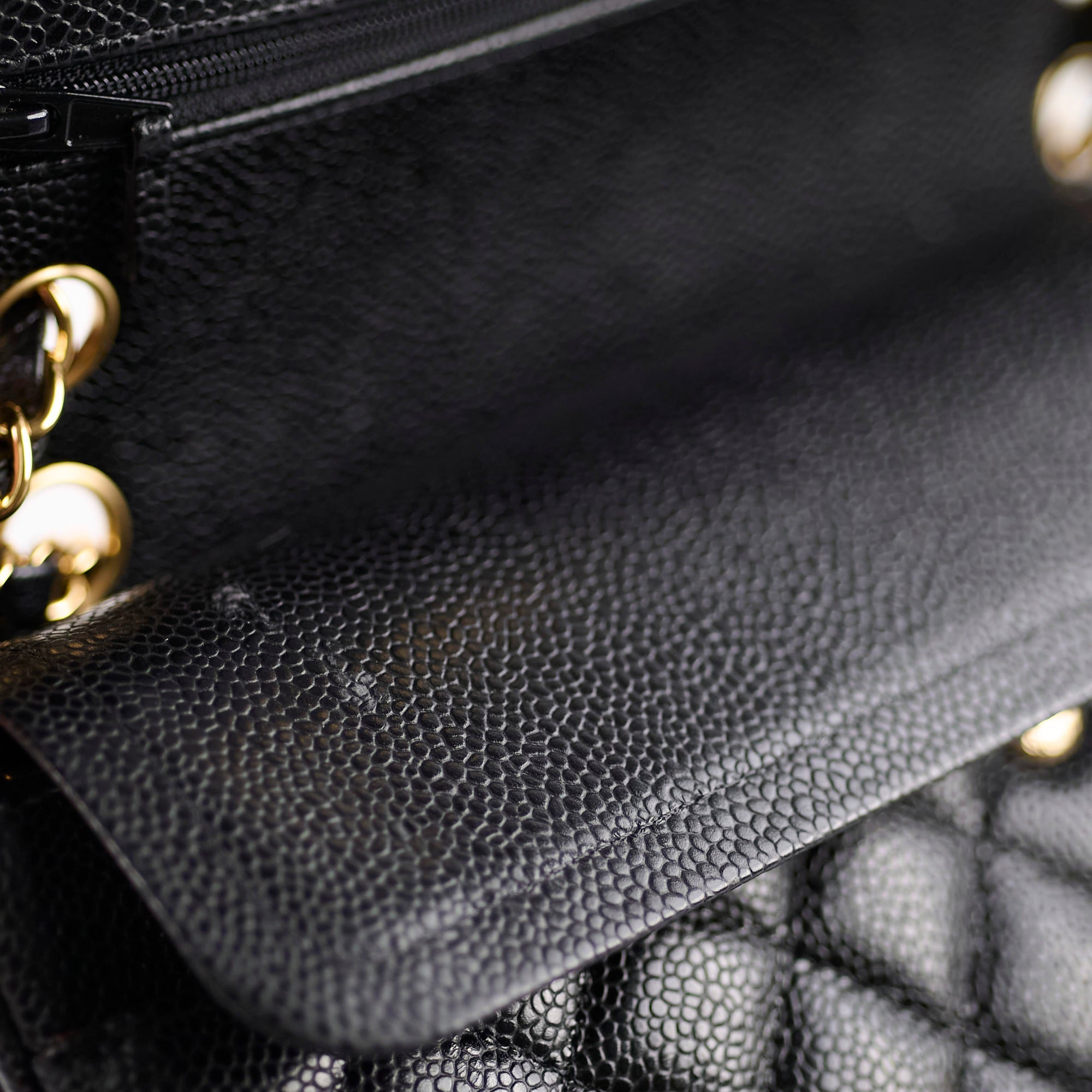 Chanel Medium/Large Classic Double Flap Bag in Black Caviar Leather 2021 Collection - Luxury Handbag for Women, Perfect for Work, Evening Events & Special Occasions