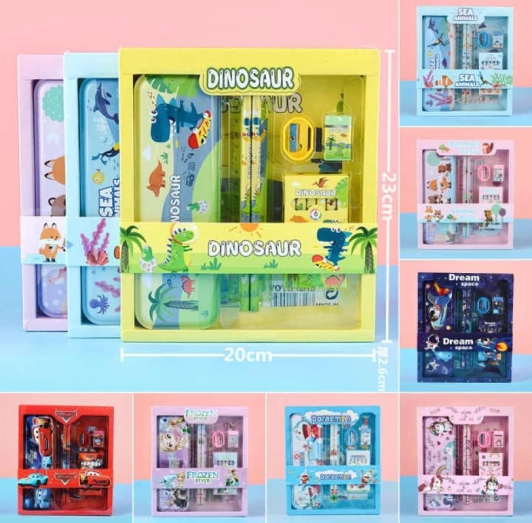 PRIMEFAIR 7-in-1 Stationery Gift Set for Kids - Colorful School Supplies Combo for Boys & Girls (Pencils, Erasers, Rulers) - Perfect for Birthdays, Classroom Rewards & Back-to-School Essentials
