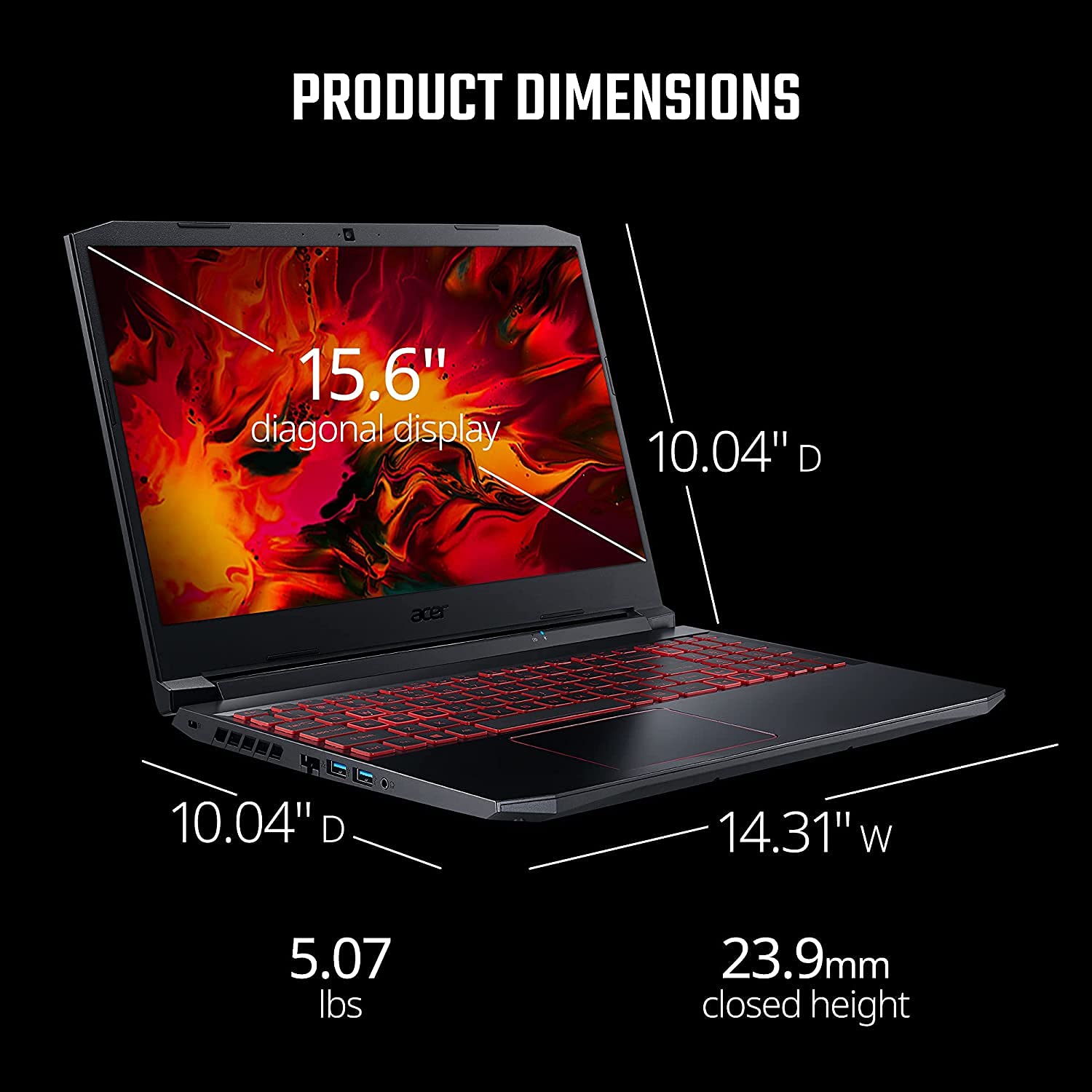 Acer Nitro 5 Gaming Laptop - 15.6