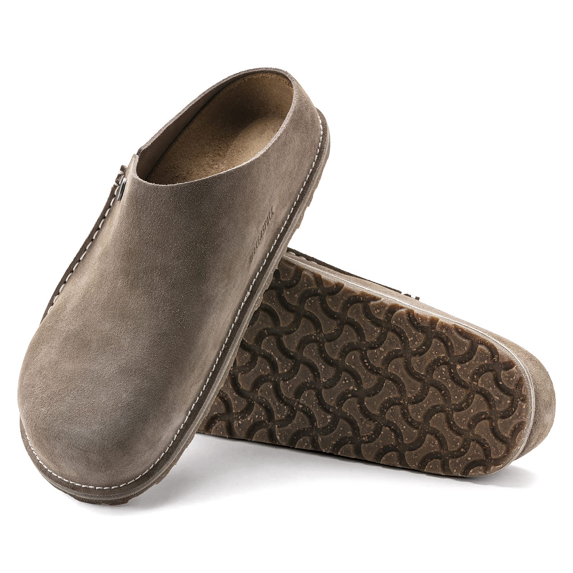 Birkenstock Women's Boston Soft Footbed Clogs - Iron Oil Leather Narrow Fit (EU 36) | Comfortable House Slippers for Home & Office Wear