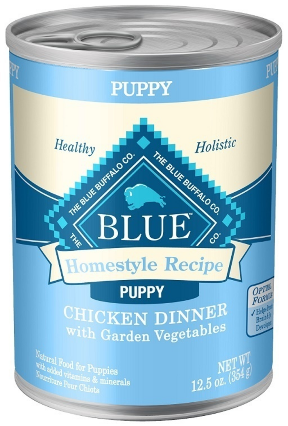 Blue Buffalo Homestyle Recipe Puppy Chicken Dinner with Garden Vegetables Canned Dog Food - High Protein Puppy Food for Growing Dogs - Perfect for Mealtime & Training Treats
