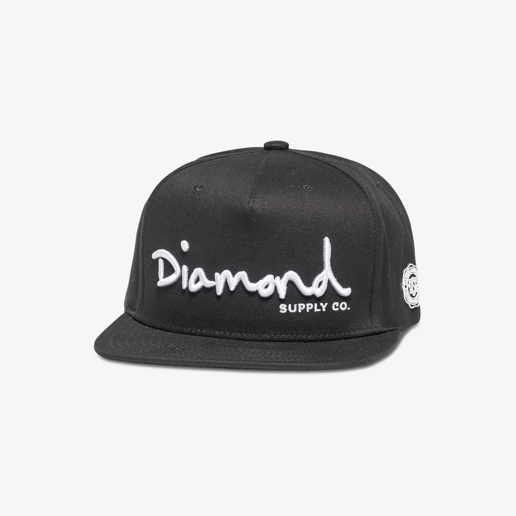 Diamond OG Script Snapback Hat - Black | Vintage Hip Hop Baseball Cap for Men & Women | Perfect for Streetwear, Casual Outfits, and Hip Hop Fashion