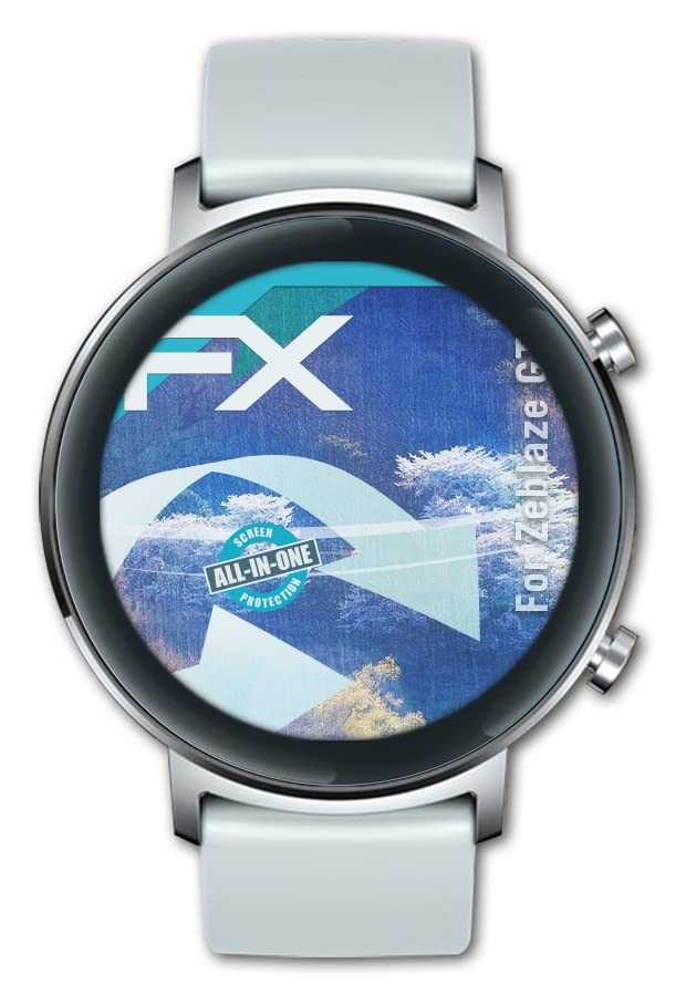 Zeblaze GTR Screen Protector - 3 Pack Ultra Clear Flexible HD Film | Anti-Scratch & Bubble-Free | Perfect for Outdoor Sports, Work & Daily Smartwatch Protection