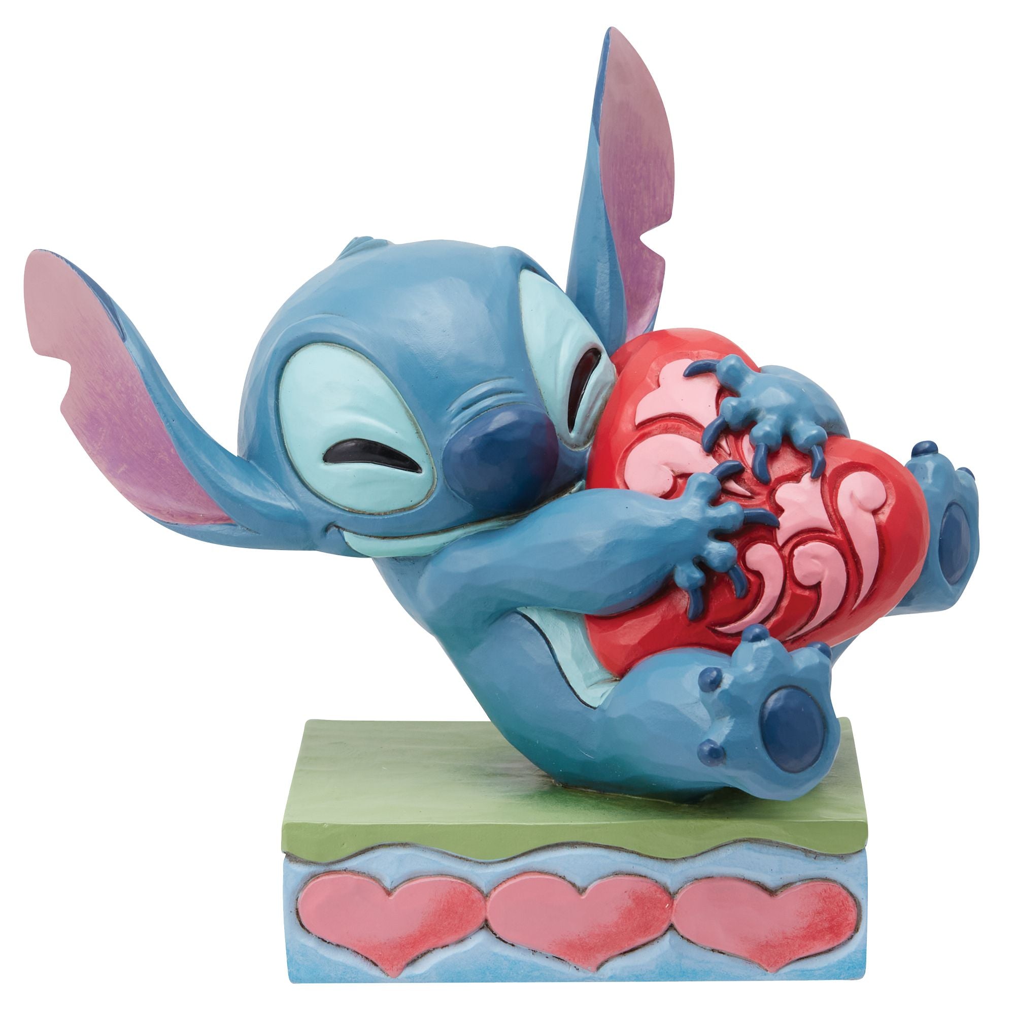 Stitch Hugging Heart Plush Toy - Disney Stitch Soft Plushie for Kids, Girls & Boys - Perfect for Cuddling, Gifts, and Disney Themed Decor
