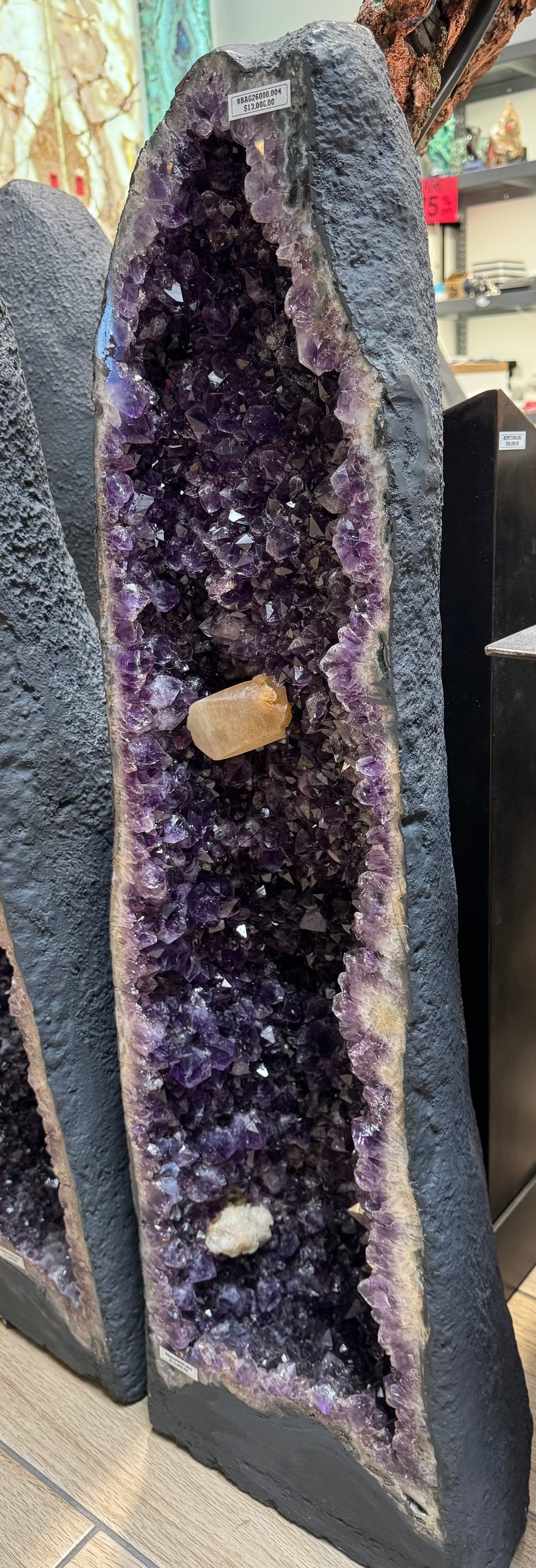 Natural Amethyst Geode Cathedral from Brazil - 40 to 138 lbs | Large Healing Crystal Cluster for Home Decor, Meditation & Spiritual Gifts