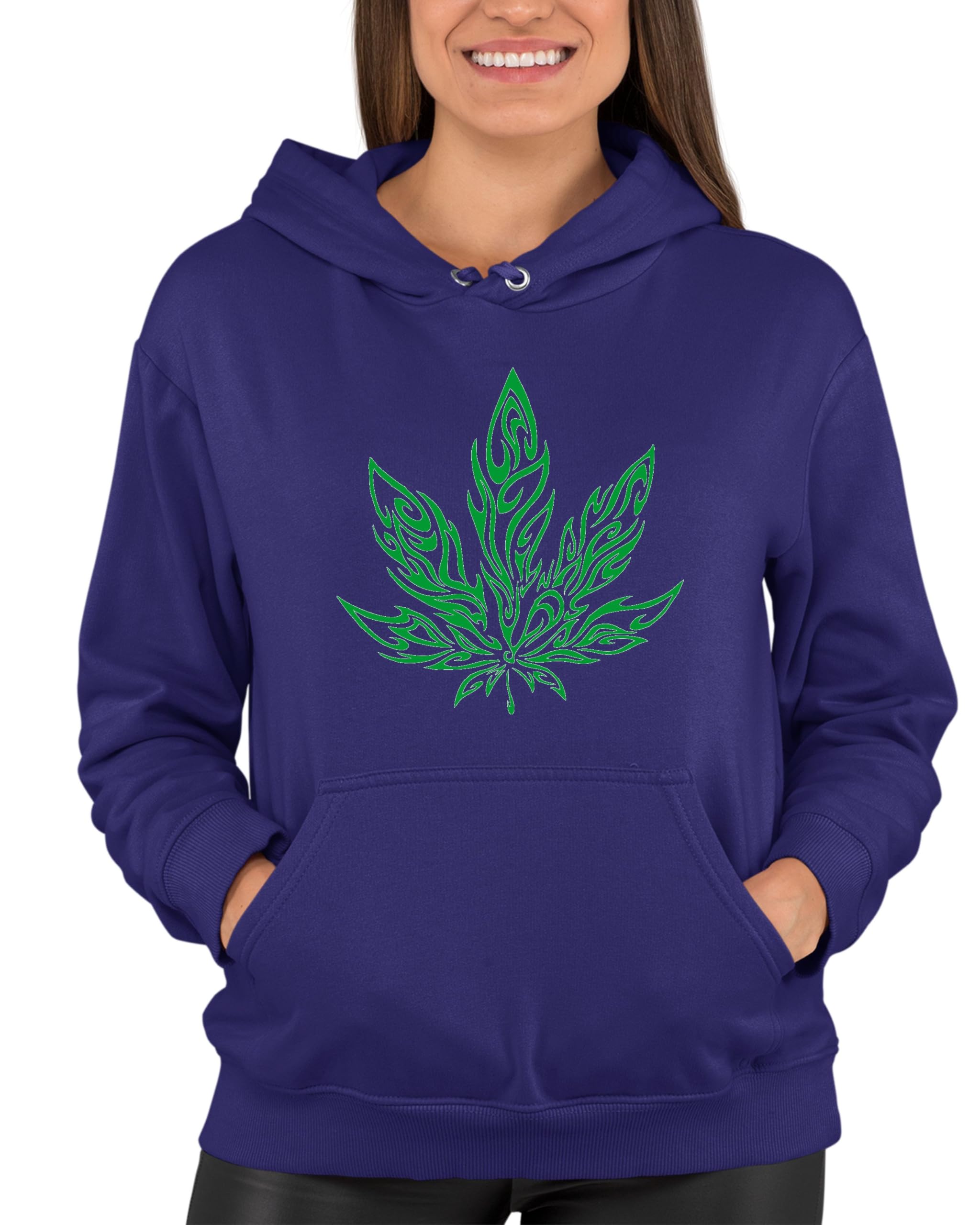 Psychedelic Pot Leaf 420 Hoodie for Men & Women - Soft Unisex Sweatshirt for Cannabis Enthusiasts - Perfect for Festivals, Parties & Casual Wear