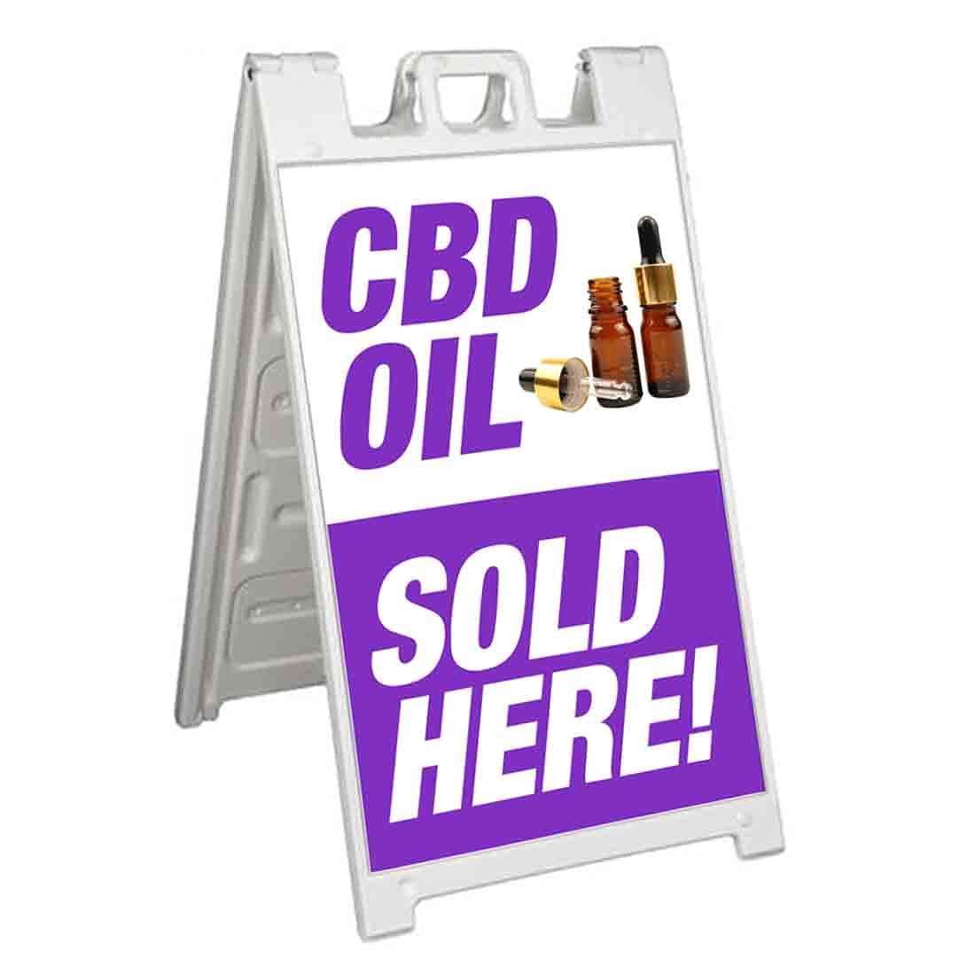 Premium CBD Oil A-Frame Signicade 24