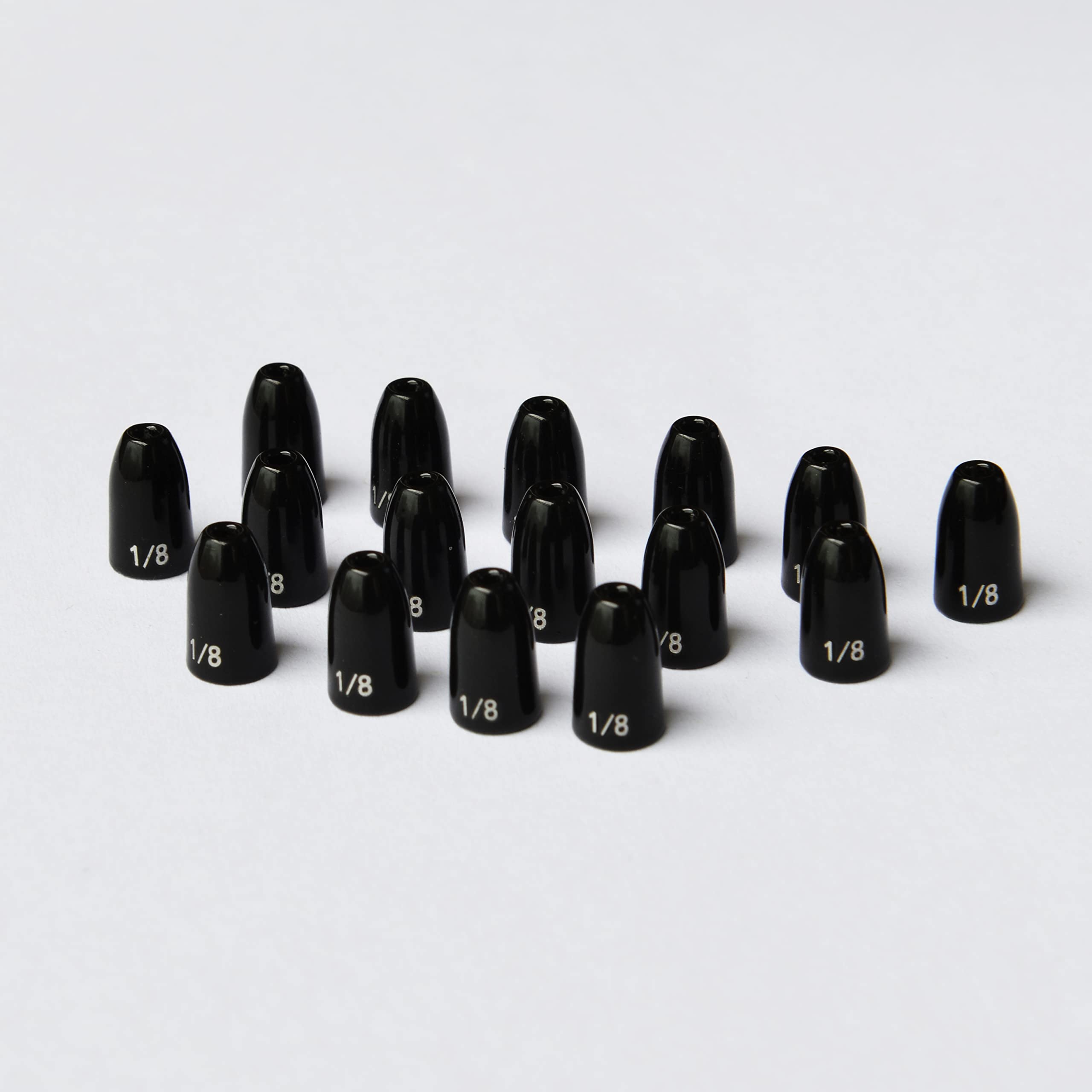 Premium Tungsten Fishing Weights - Flat Shiny Black Worm Weights & Bullet Sinkers for Bass Fishing | Durable & Eco-Friendly Lure Accessories for Freshwater & Saltwater Angling