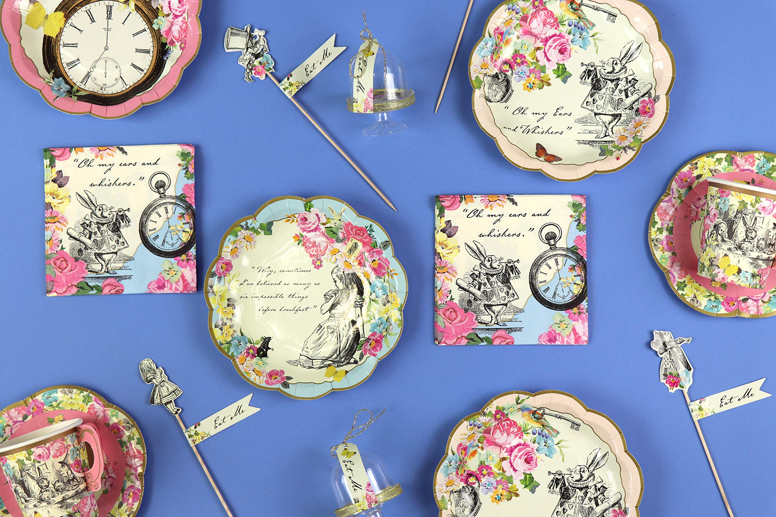 Talking Tables Alice in Wonderland Party Decorations - Whimsical Tea Party Supplies for Birthday & Baby Shower Decor