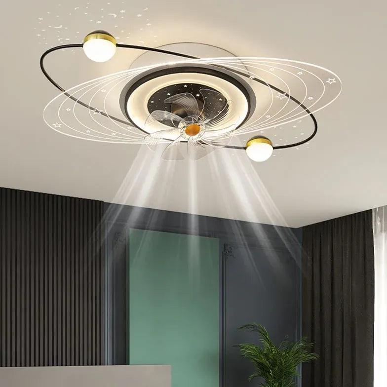 Modern Ceiling Fan with LED Lights - 3 Speed Remote Control, Quiet Reversible Motor - Perfect for Bedroom, Living Room & Office (52 Inch, Brushed Nickel)