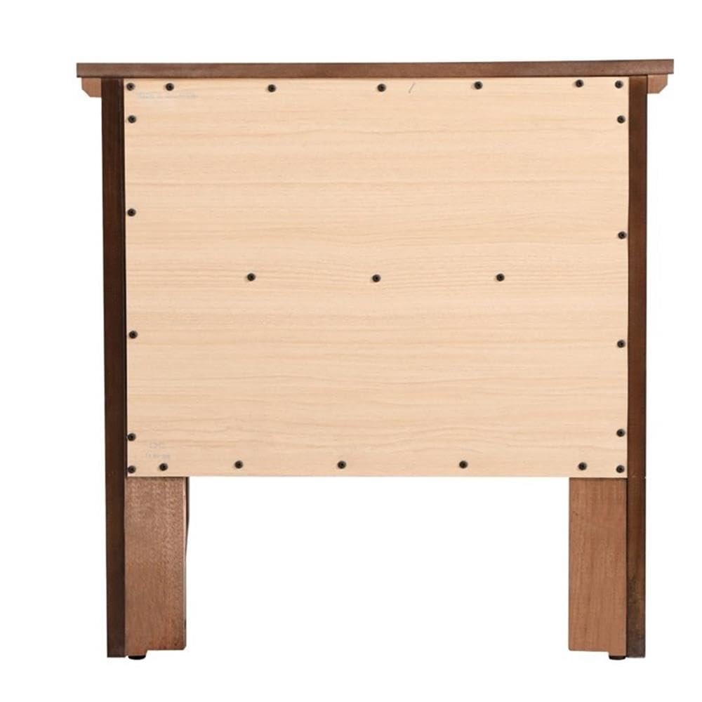 Glory Furniture Primo 2-Drawer Nightstand in Espresso Finish - Modern Bedside Table for Bedroom, Living Room & Office Storage