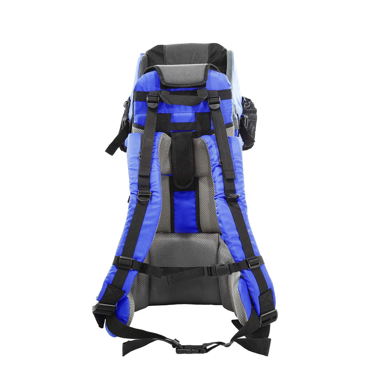 ClevrPlus Blue Cross Country Baby Backpack Carrier - Adjustable & Lightweight Toddler Hiking Backpack with Comfortable Seat, Foldable Frame & Large Capacity - Perfect for Outdoor Adventures, Hiking, Travel & Family Camping