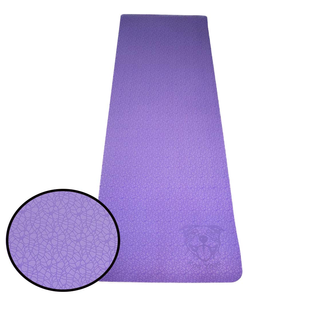 Premium Koa Yoga Mat - 6' x 2' x 8mm Thick TPE Eco-Friendly & Non-Toxic | Latex-Free & Non-Slip Surface | Supports Charity | Perfect for Hot Yoga, Pilates & Home Workouts