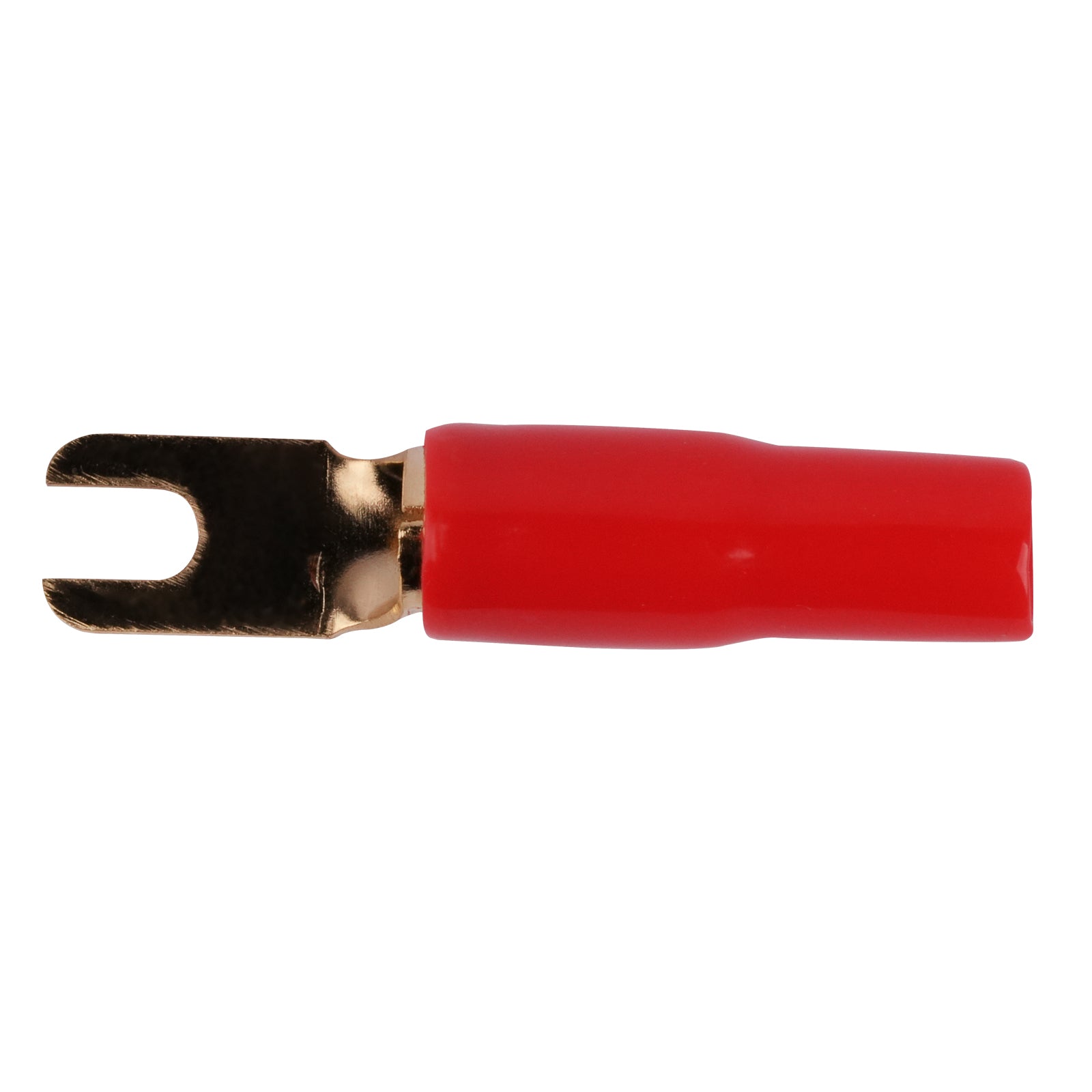 8GA Spade Terminal Red (PTSX 8RED) - High-Quality Electrical Connector for Automotive, Marine, and DIY Projects - Perfect for Battery, Speaker, and Power Wiring Connections