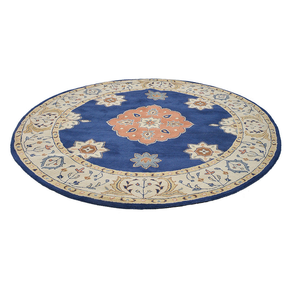 Handmade Isphahan Hand Tufted Wool Rug - Persian Luxury Area Rug for Living Room, Bedroom & Office Decor