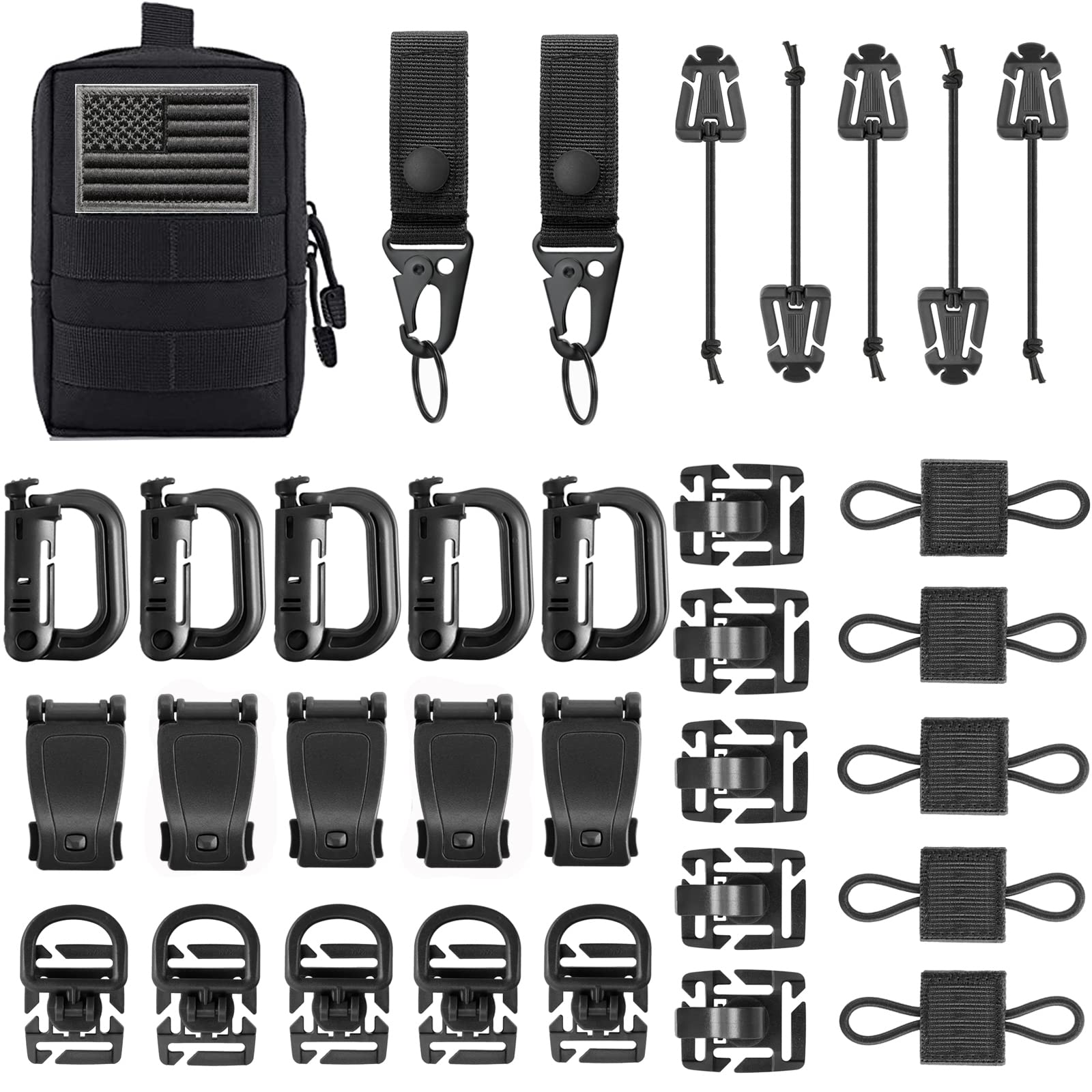 Tactical Hydration Backpack with 34 Molle Attachments - Outdoor Hiking & Military Use