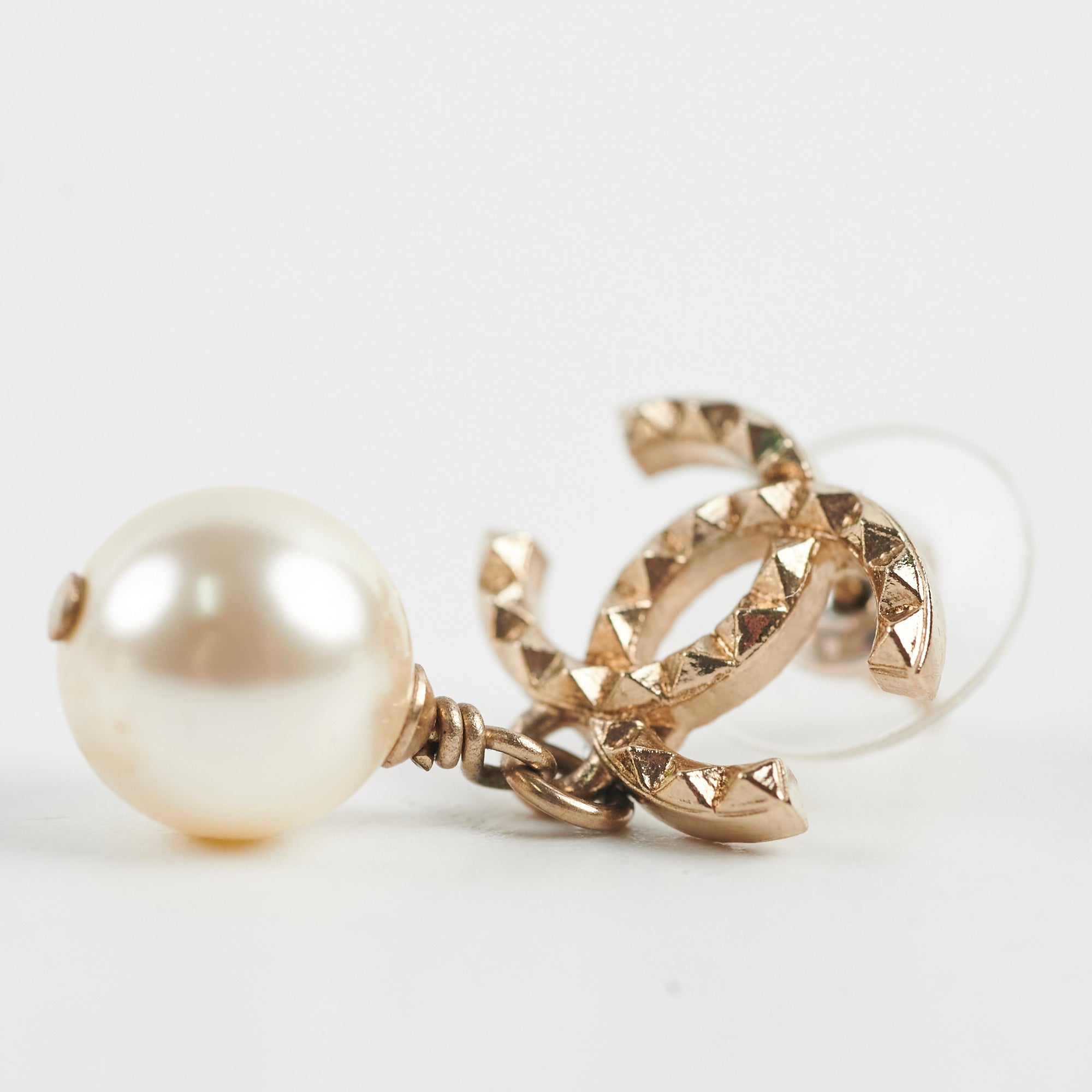 Chanel CC Pearl Drop Earrings for Women - Luxury Designer Jewelry Gift for Birthday, Anniversary & Special Occasions | Elegant Pearl Dangle Earrings for Party, Wedding & Evening Events