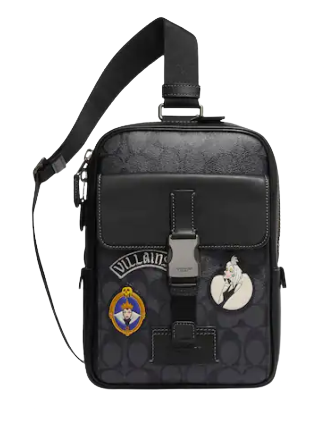 Coach Disney x Coach Signature Canvas Track Pack with Patches - Stylish Backpack for Work, Travel & Everyday Use