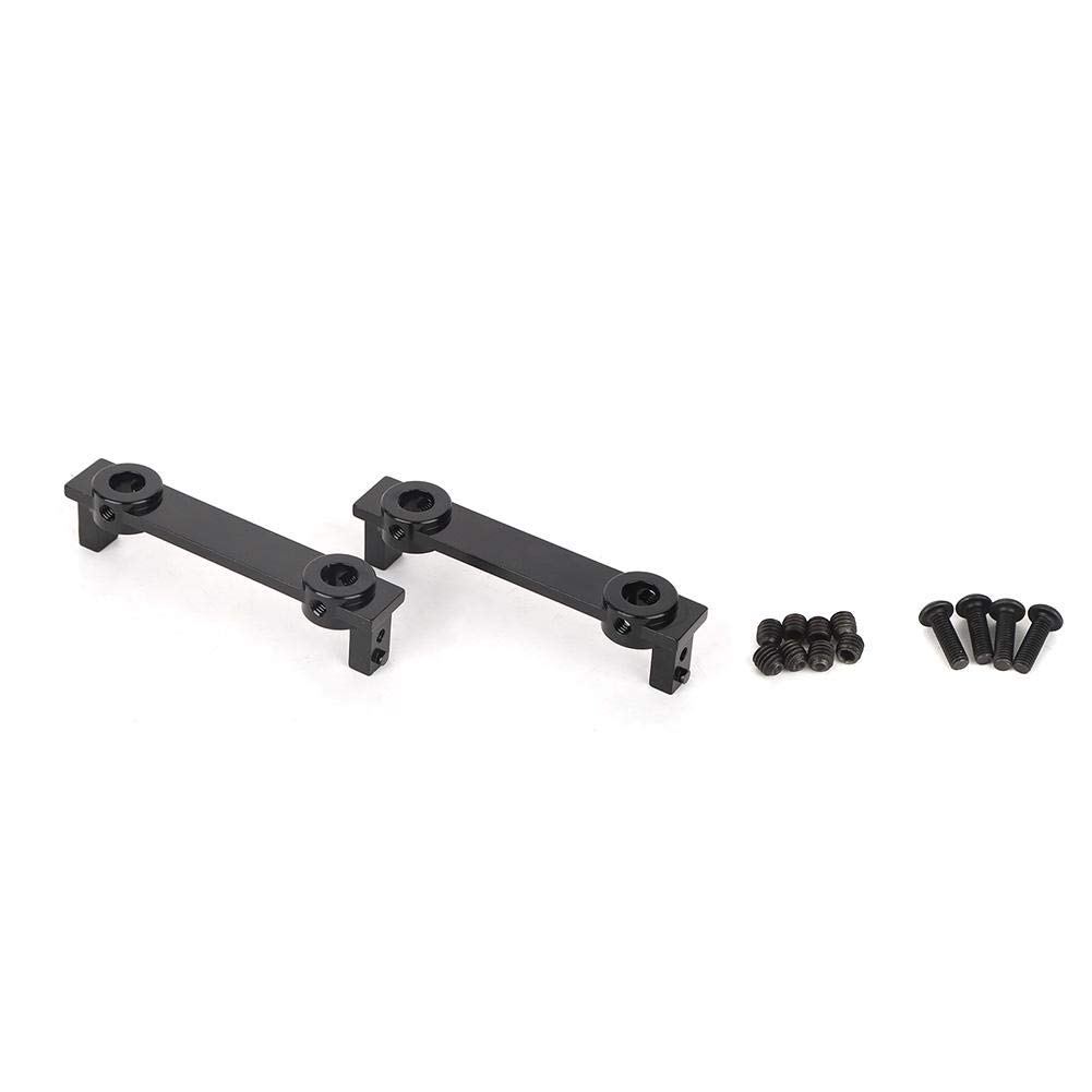 Tbest 1:10 Scale Aluminum Alloy RC Car Bumper - Front & Rear Anti-Collision Protection with Screw Mount for RGT Rock Cruiser EX86100 RC Buggy Truck (Black) | Perfect for Off-Road Racing & Rock Crawling Adventures