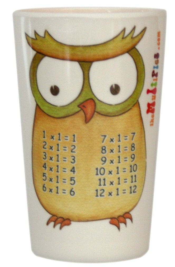 Times Table Dinnerware 3-Piece Melamine Tumbler Set for Kids - 8oz Unbreakable Cups for Early Learning & Mealtime - Perfect for Toddlers, Preschool & Home Use