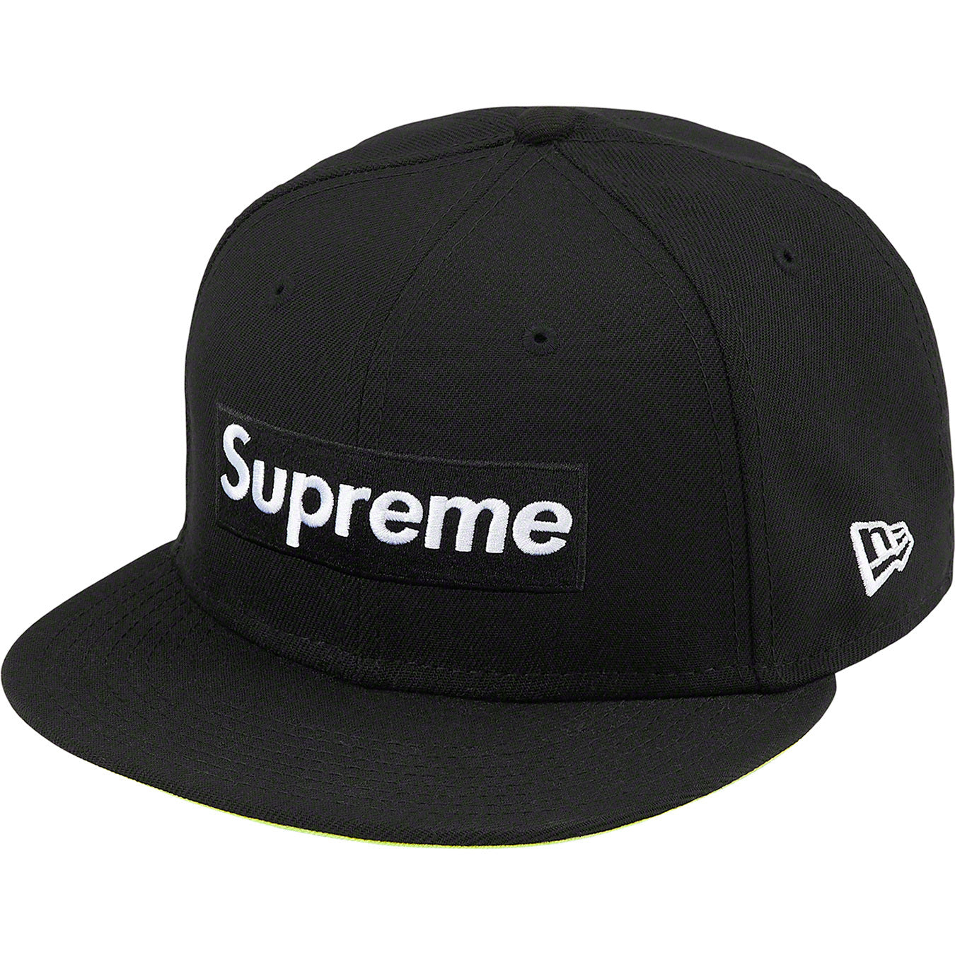 Supreme No Comp Box Logo New Era Black Snapback Hat - Stylish Streetwear for Men & Women - Perfect for Casual Outfits, Hip-Hop Fashion, and Urban Street Style
