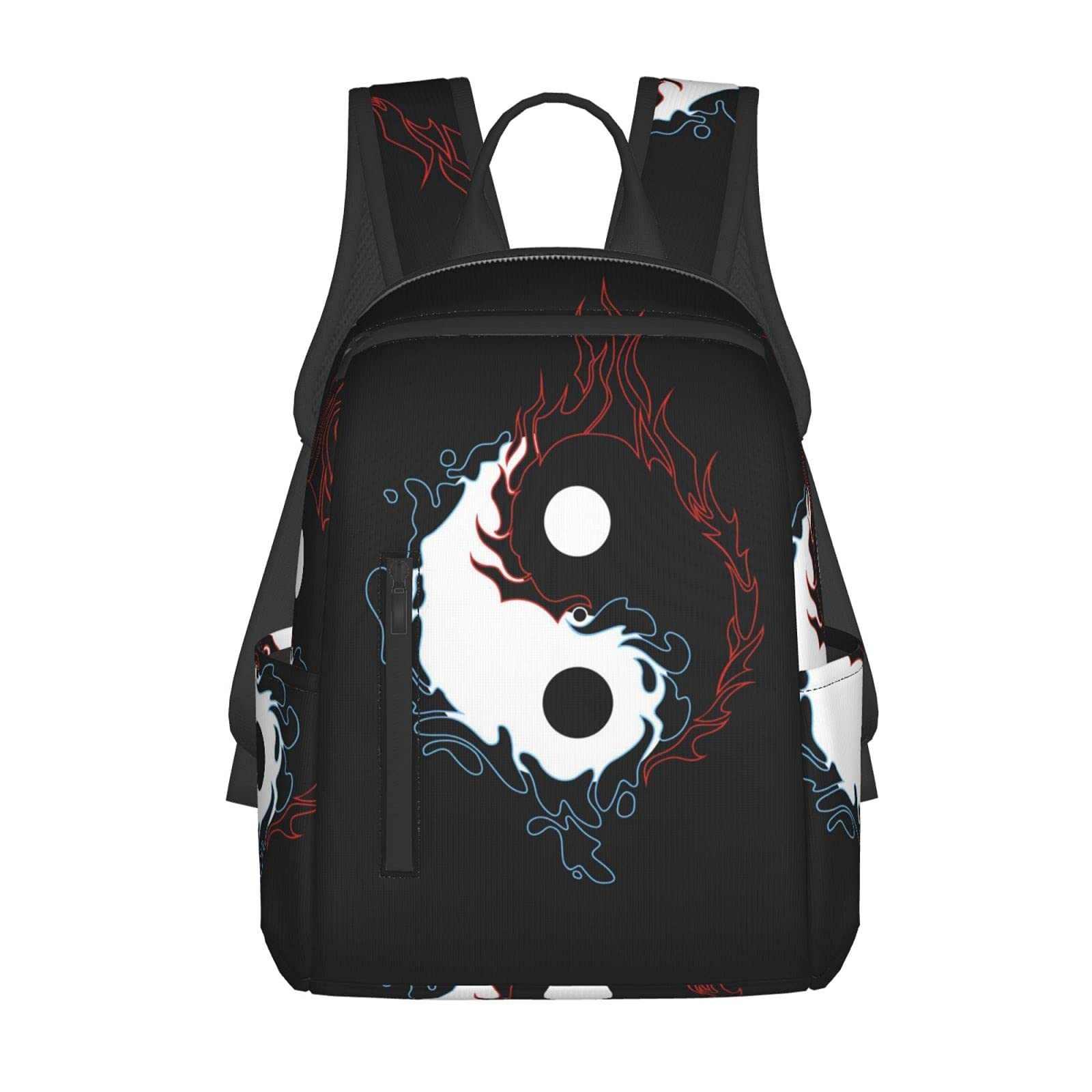 NiYoung Waterproof Laptop Backpack for College Students - Lightweight Durable Book Bag with Tai Chi Design, Perfect for School, Hiking, Camping & Travel | 15.6 Inch Laptop Compartment & Multipurpose Storage