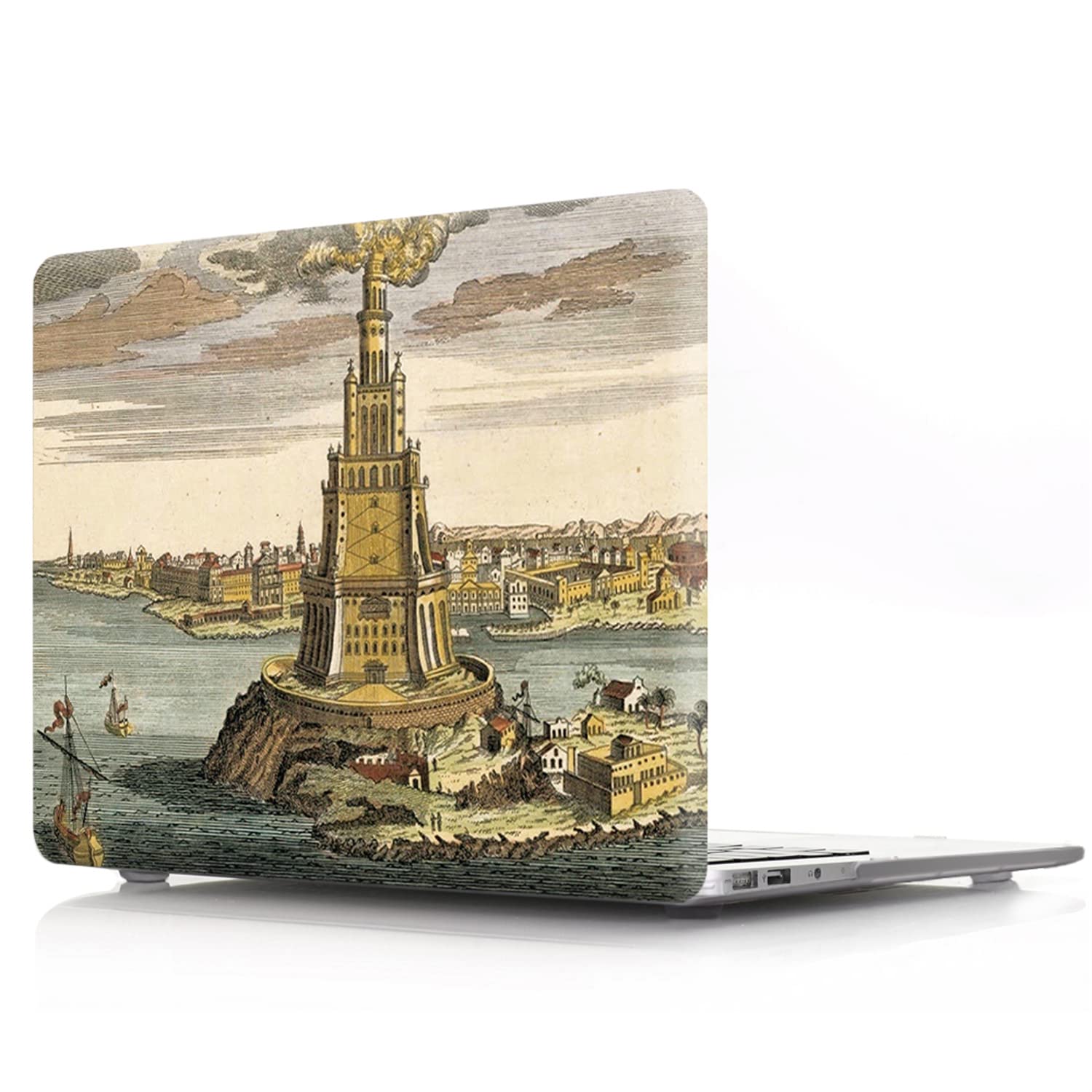 Alexandria Lighthouse Hard Shell Case for MacBook Pro 13 (2009-2012, A1278) with Keyboard Cover - Durable Protective Cover for Work, Travel & School