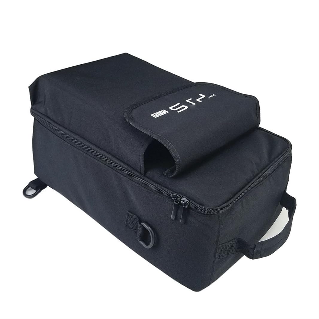 Portable Travel Case for PS5 Slim - Lightweight Carry Bag, Sling Backpack & Console Accessories Storage - Perfect for Gaming, Travel & Outdoor Use (Without Logo)