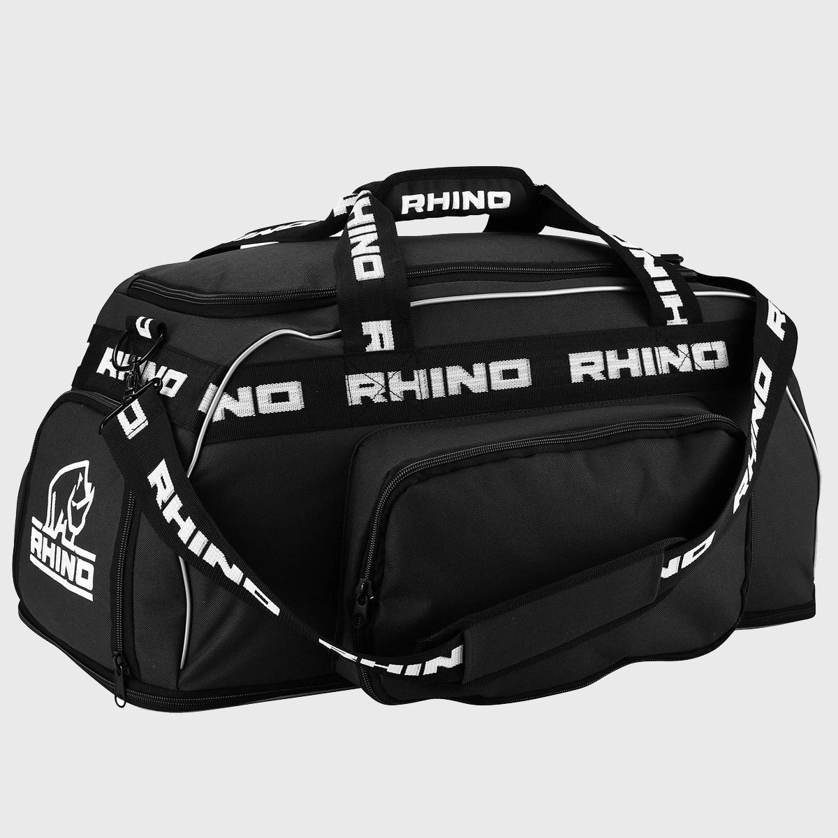 Rhino Player's Holdall Black - Durable Sports Duffel Bag for Gym, Travel & Football - Perfect for Athletes & Fitness Enthusiasts