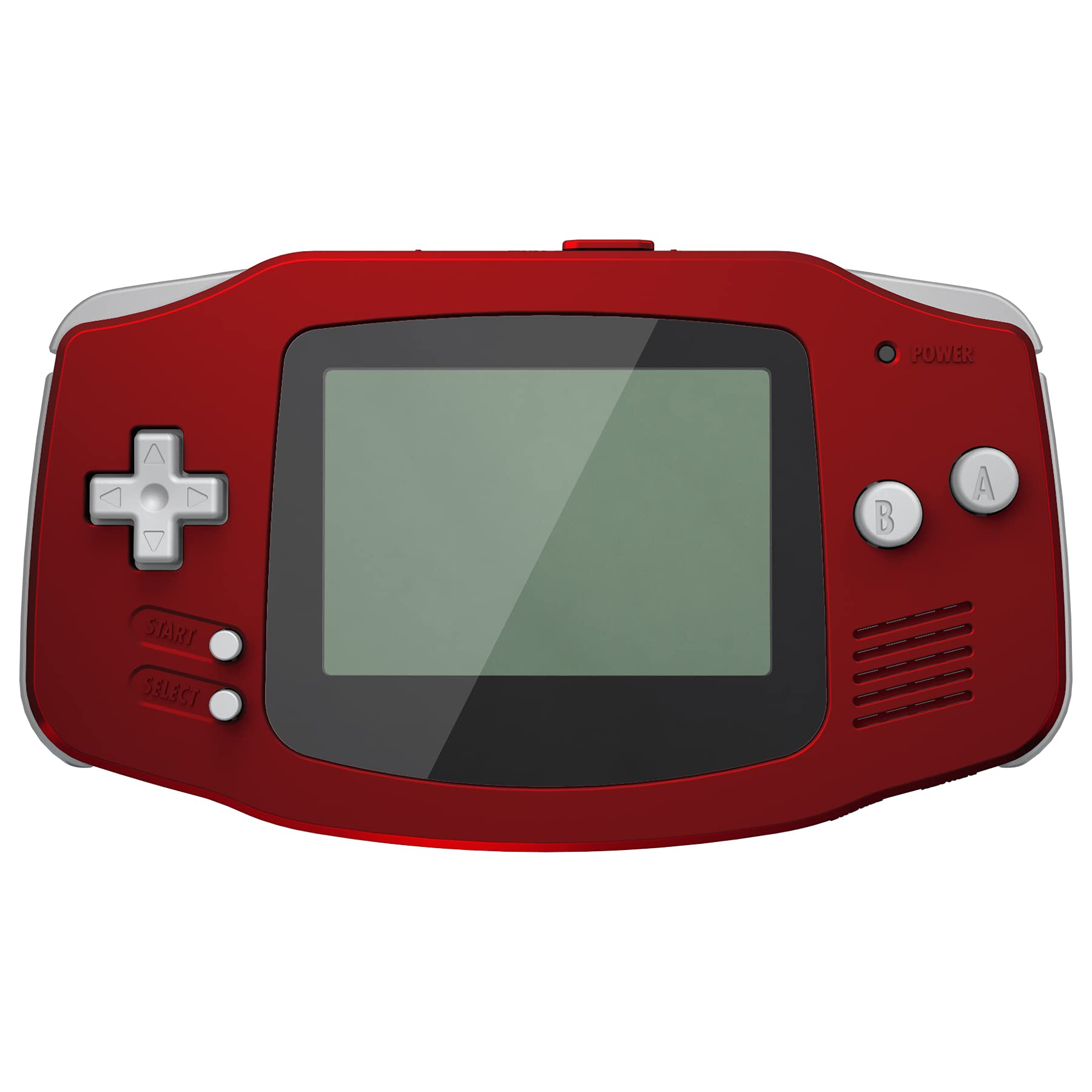 eXtremeRate Replacement Shell Case Buttons Cover for Gameboy Advance GBA Console - Compatible with IPS & Standard LCD Screens - Does Not Include Console & IPS Screen (Scarlet Red) - Perfect for GBA Modding, Repair, and Customization Projects
