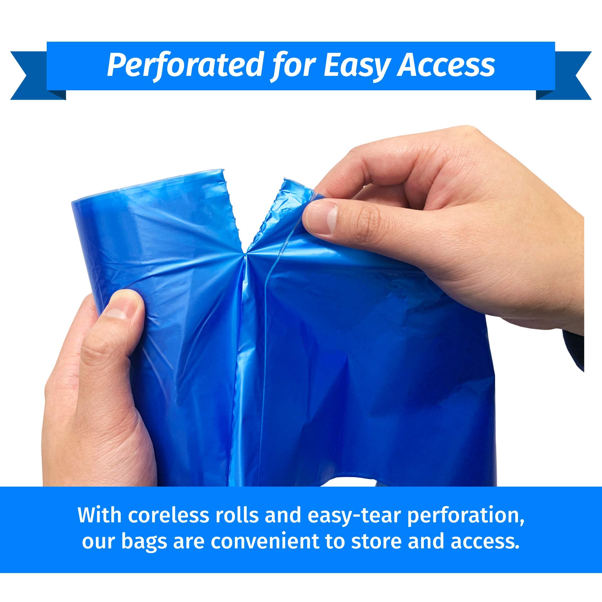 Reli. SuperValue 16-25 Gallon Heavy Duty Recycling Bags | 240 Count Bulk Pack | Blue Trash Bags for Home, Office & Outdoor Use | Eco-Friendly Waste Disposal Solution
