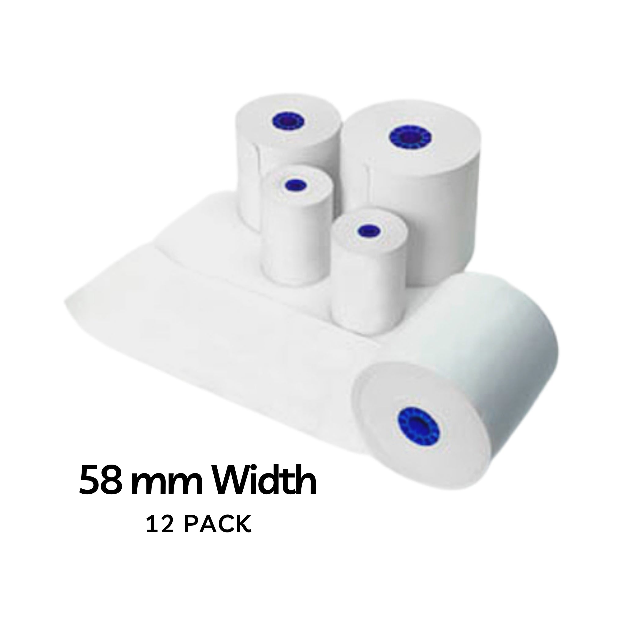 Star Micronics 58mm Thermal Receipt Paper Roll - 85ft Length (12 Pack) for POS, Retail, and Restaurant Use