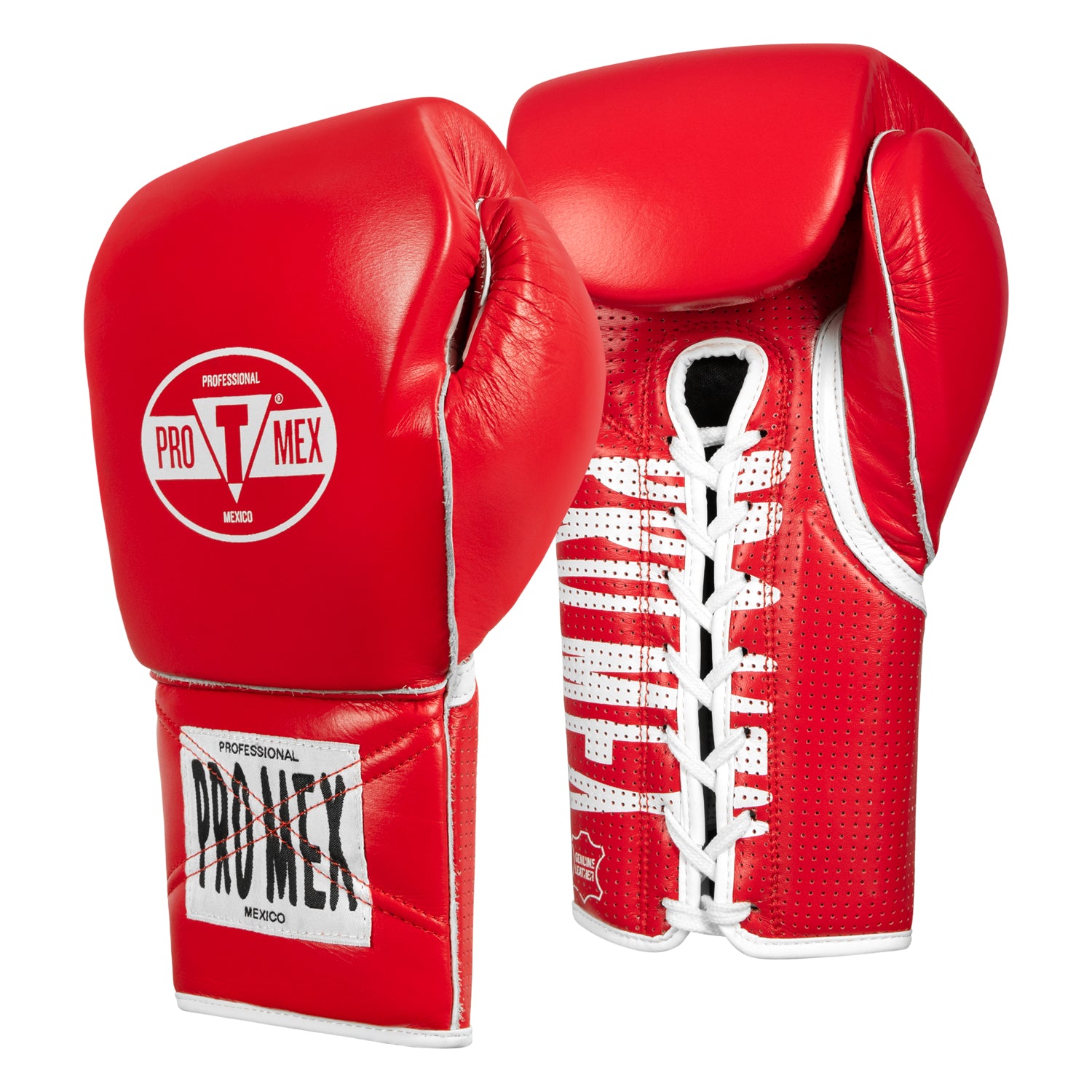Pro Mex Professional Edge Lace Boxing Gloves - Premium Training & Sparring Gloves for MMA, Kickboxing & Muay Thai - Ideal for Gym Workouts, Boxing Classes & Martial Arts Training