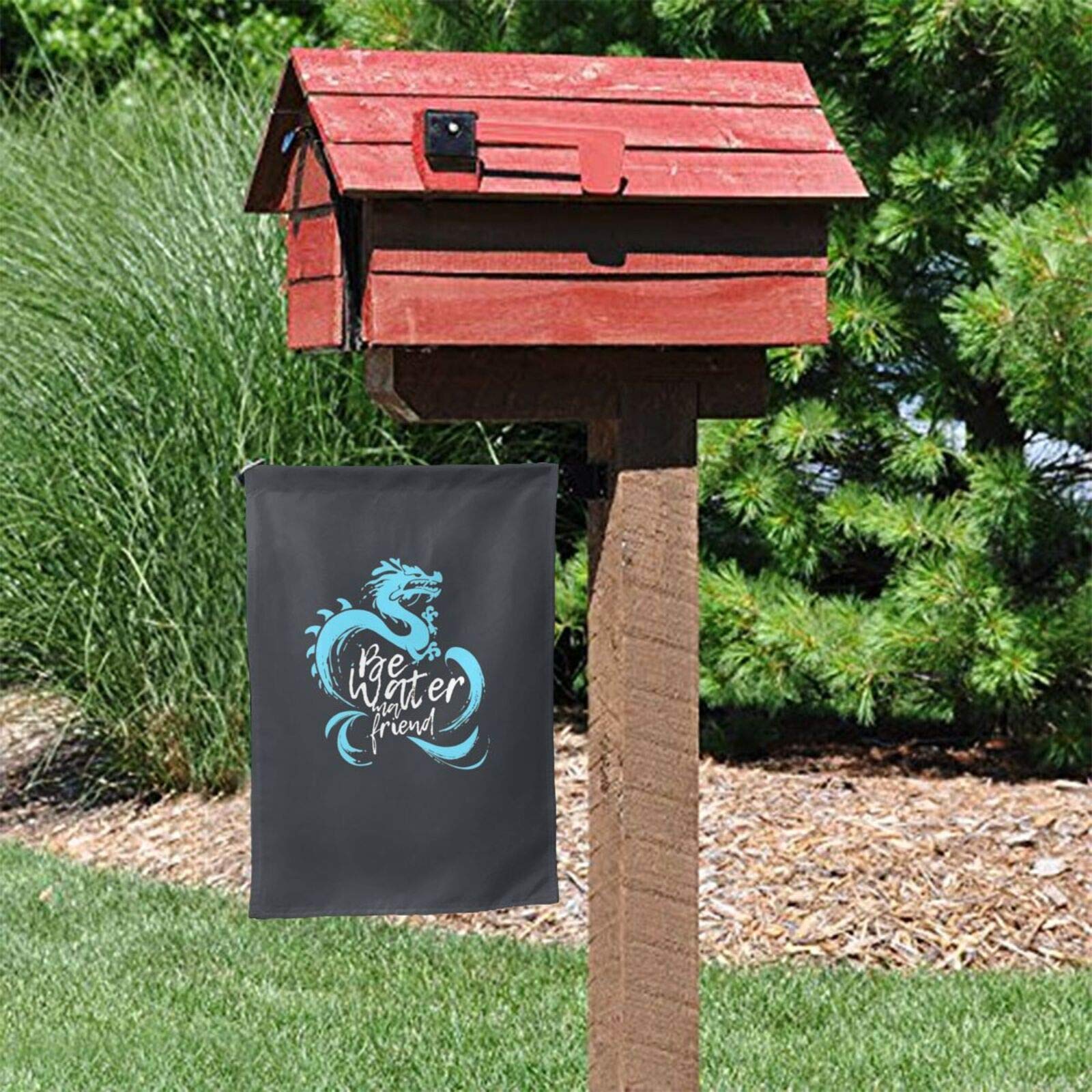 Bruce Lee 'Be Water My Friend' Double Sided Garden Flag - Vertical Outdoor Yard Decor for House, Patio & Lawn - Perfect for Martial Arts Fans & Asian Inspired Gardens
