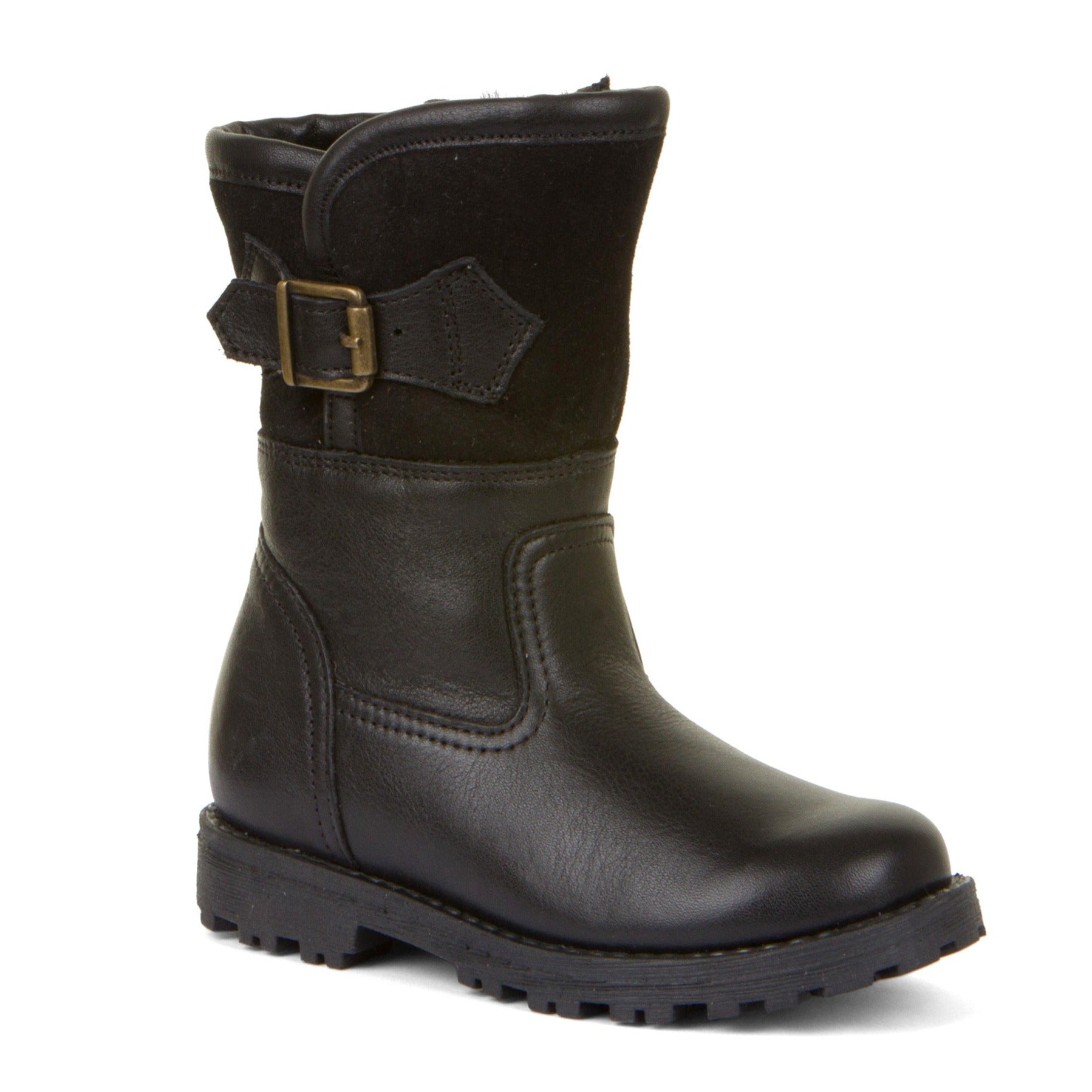 Froddo Dina Winter Boots for Girls - Waterproof Snow Boots with Warm Fleece Lining, Non-Slip Rubber Sole - Perfect for School, Outdoor Play & Cold Weather (Black)