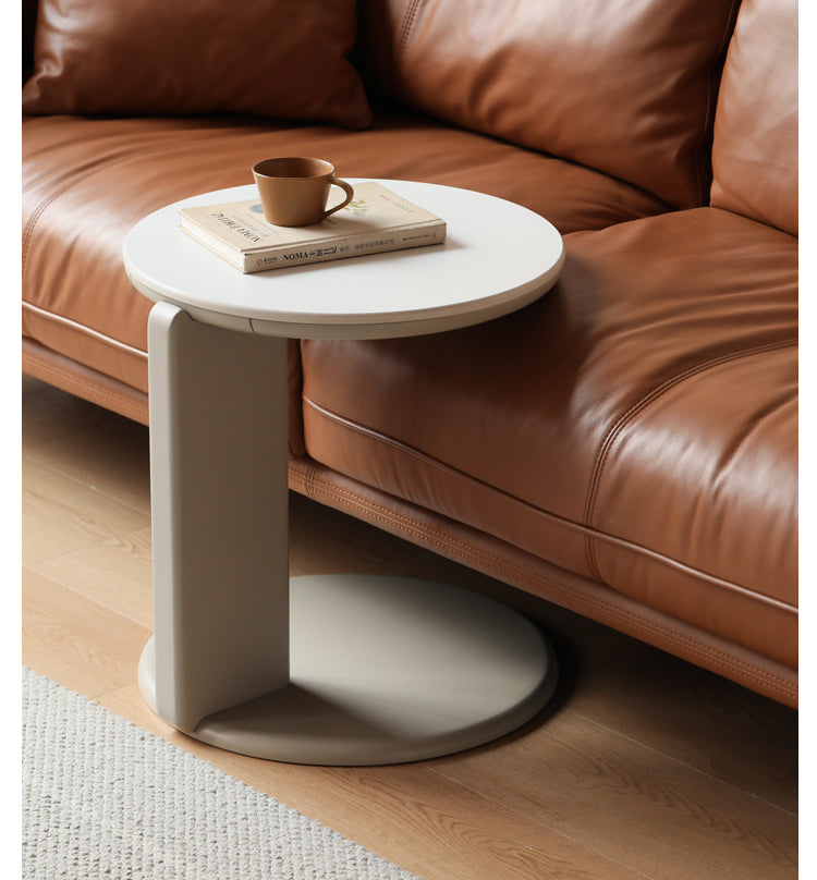 Solid Poplar Wood Rock Plate Coffee Table - Rustic Modern Living Room Furniture for Home Decor & Entertainment