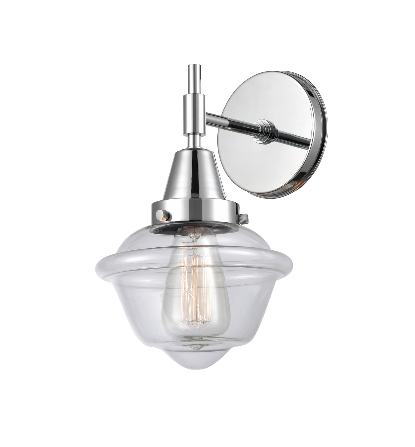 Innovations 447-1W-PC-G532-LED Chrome Finish Transitional LED Wall Sconce Light Fixture - Perfect for Hallway, Bedroom, and Living Room Lighting