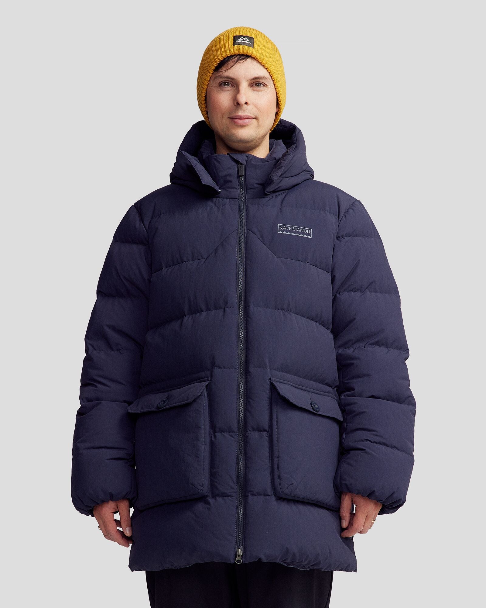 Men's Epiq Down Heritage Parka Jacket - Waterproof Winter Coat with Hood, Warm Insulated Outerwear for Extreme Cold Weather - Perfect for Snowboarding, Skiing & Outdoor Adventures (Pure Navy)