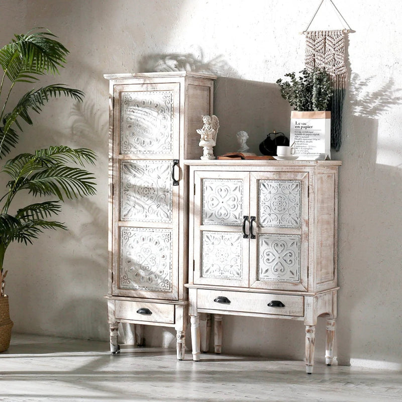 Hand Carved White Wood Display Cabinet with Storage Shelves - Perfect for Living Room Decor, China Showcase & Home Storage Organization
