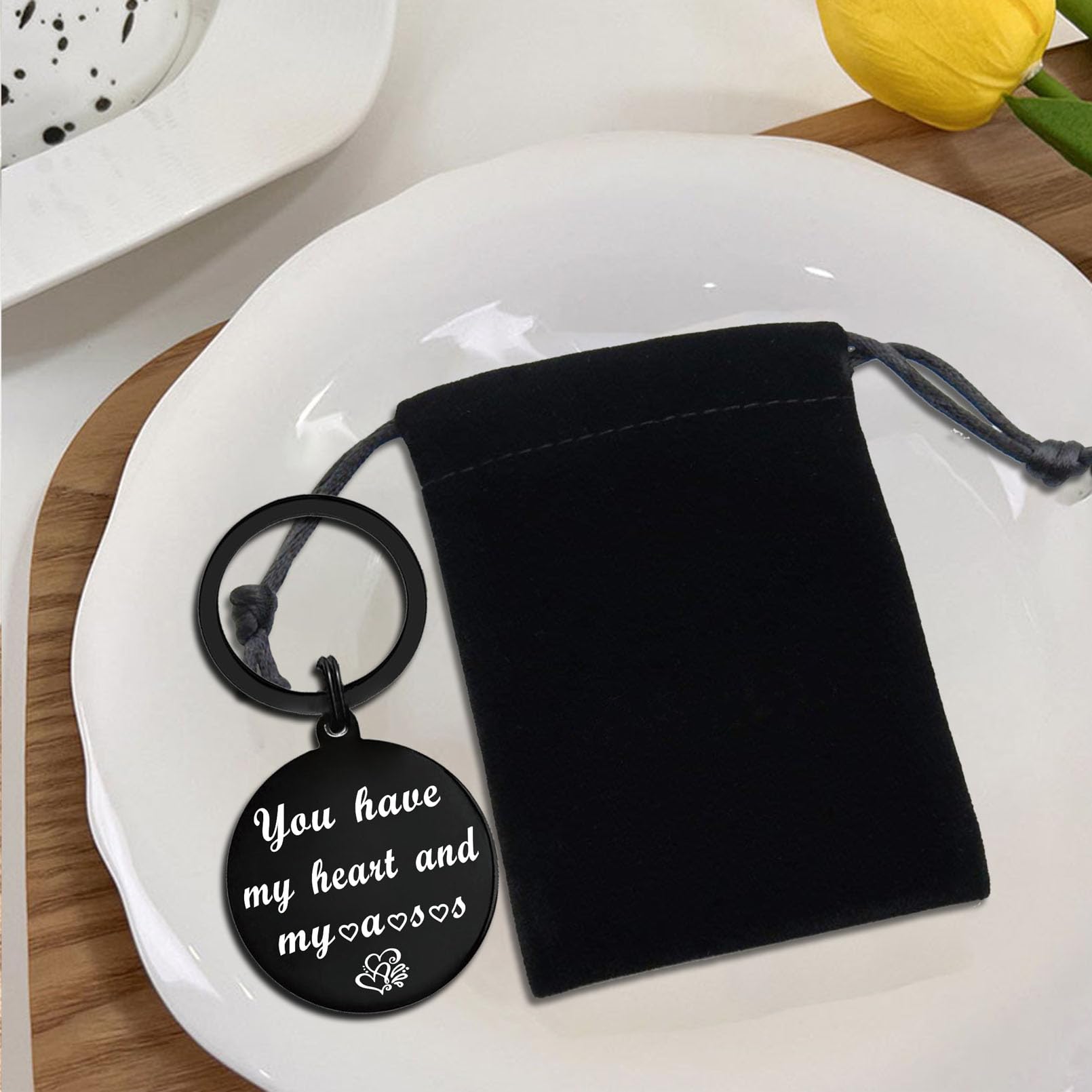Funny Keychain Gift for Husband - Best Father's Day & Birthday Present from Wife, Boyfriend Gifts, I Love You Keepsake (Perfect for Anniversaries, Christmas & Special Occasions)