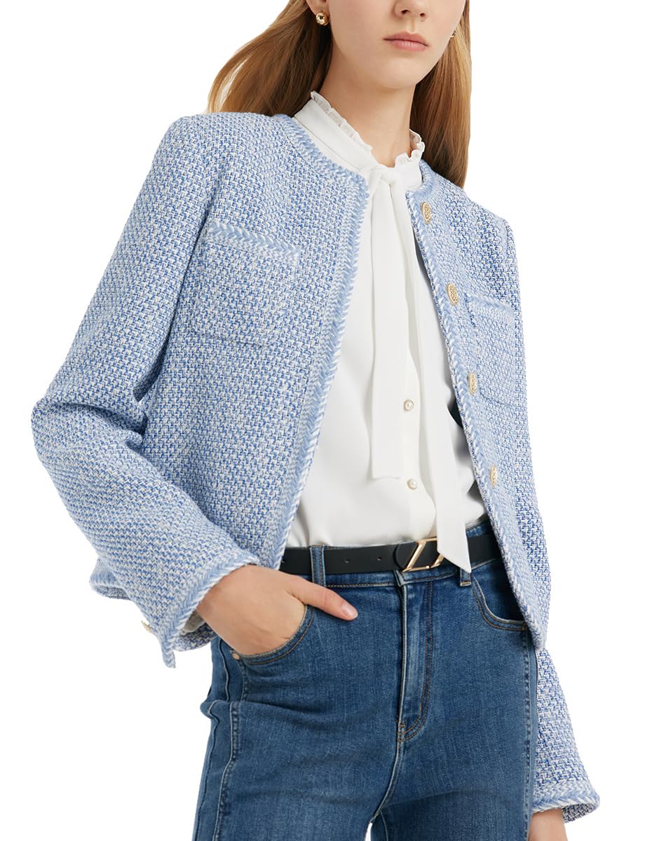 2025 Women's Casual Blazers - Long Sleeve Open Front Suit Jacket for Work & Office | Business Professional Attire | Perfect for Meetings, Interviews & Corporate Events