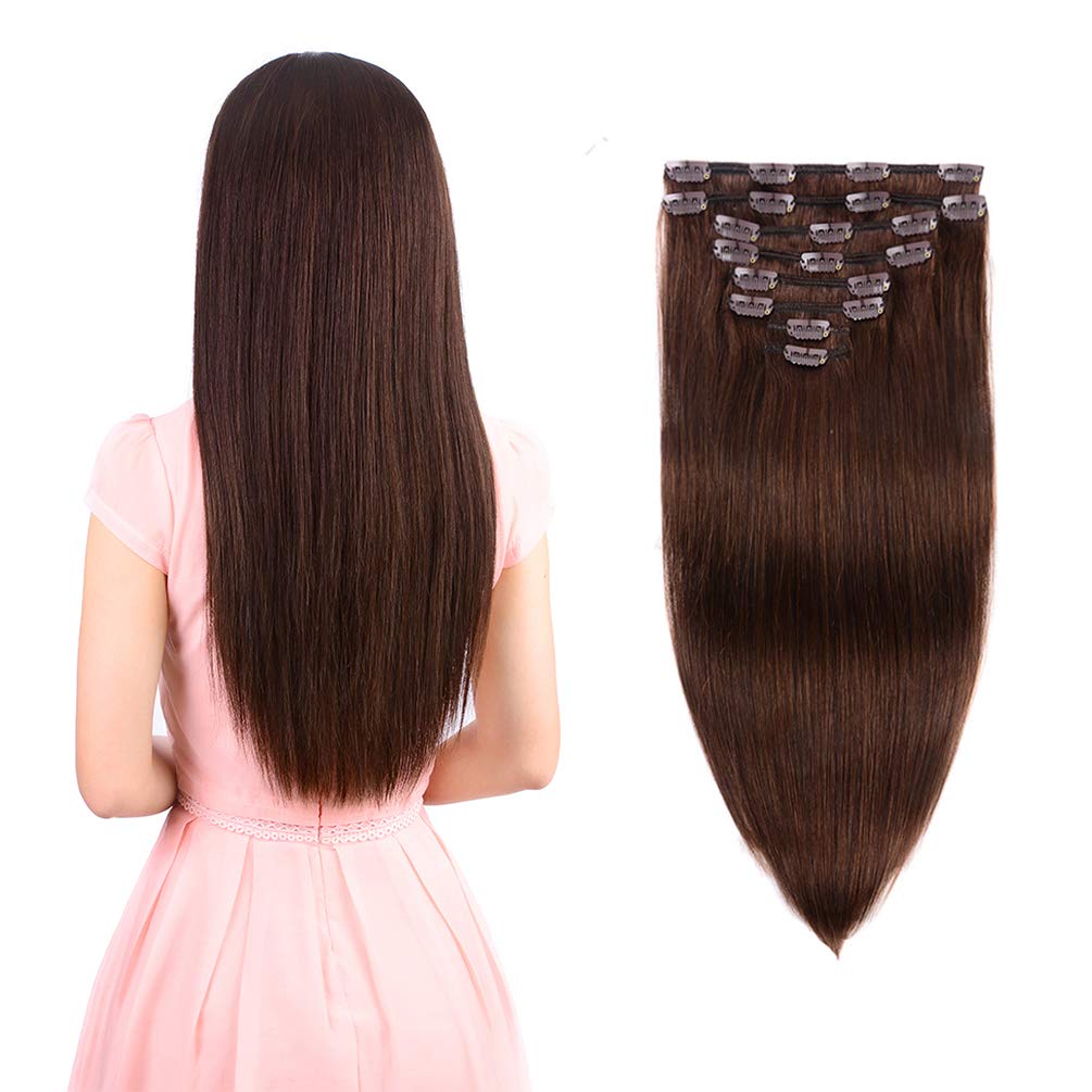 Premium Clip-in Human Hair Extensions - 18