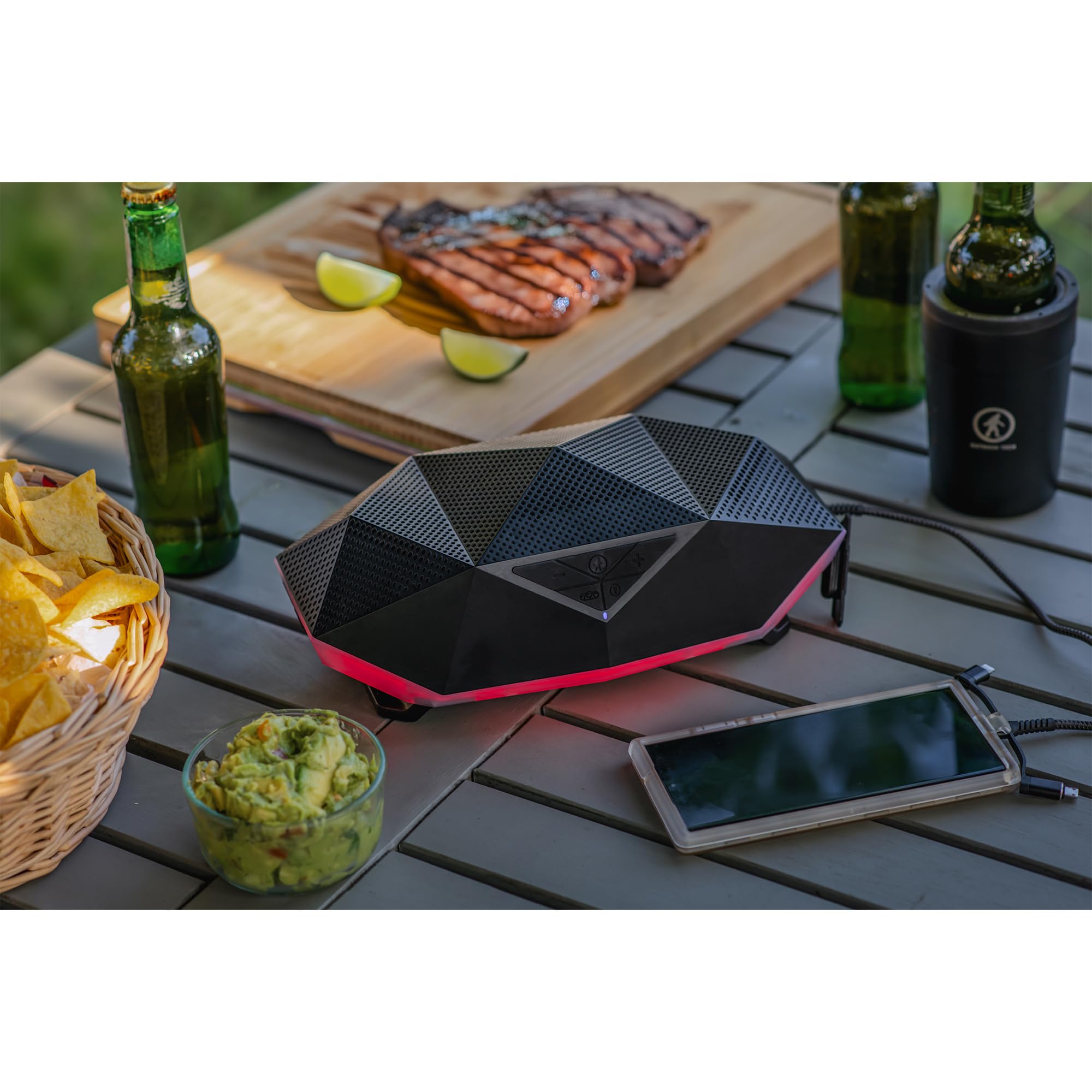 Outdoor Tech Range Bluetooth Speaker - Portable Wireless 360° Hi-Fi Sound, IP67 Waterproof Dustproof Shockproof - Perfect for Camping, Beach & Outdoor Adventures