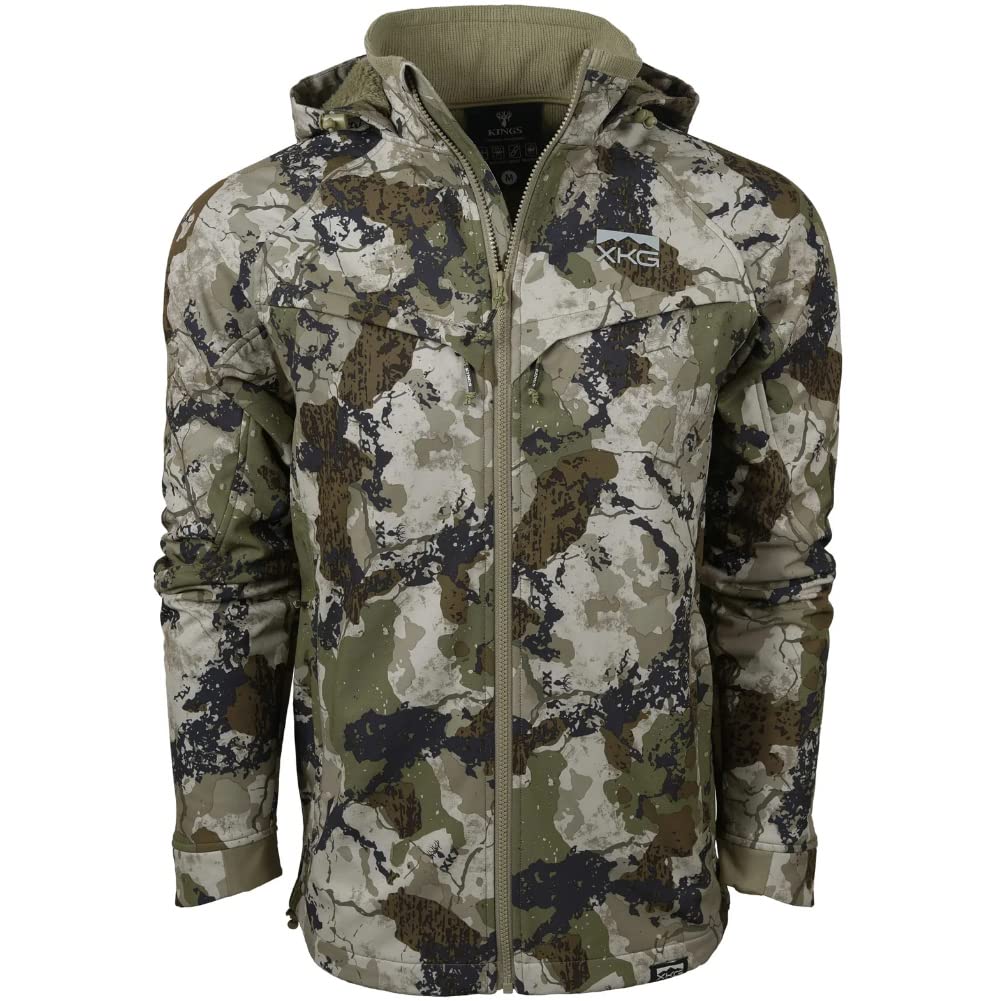 King's XKG Boulder Soft Shell Jacket for Men & Women - Waterproof Windbreaker with Fleece Lining for Hiking, Camping & Outdoor Adventures