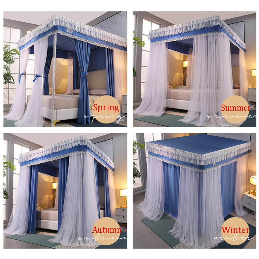 Luxury European-Style Bunk Bed Canopy for Girls - 4 Seasons Bed Curtains in 4 Sizes - Princess Room Decor for Large/Double Beds - Perfect for Bedroom Makeovers & Sleepovers
