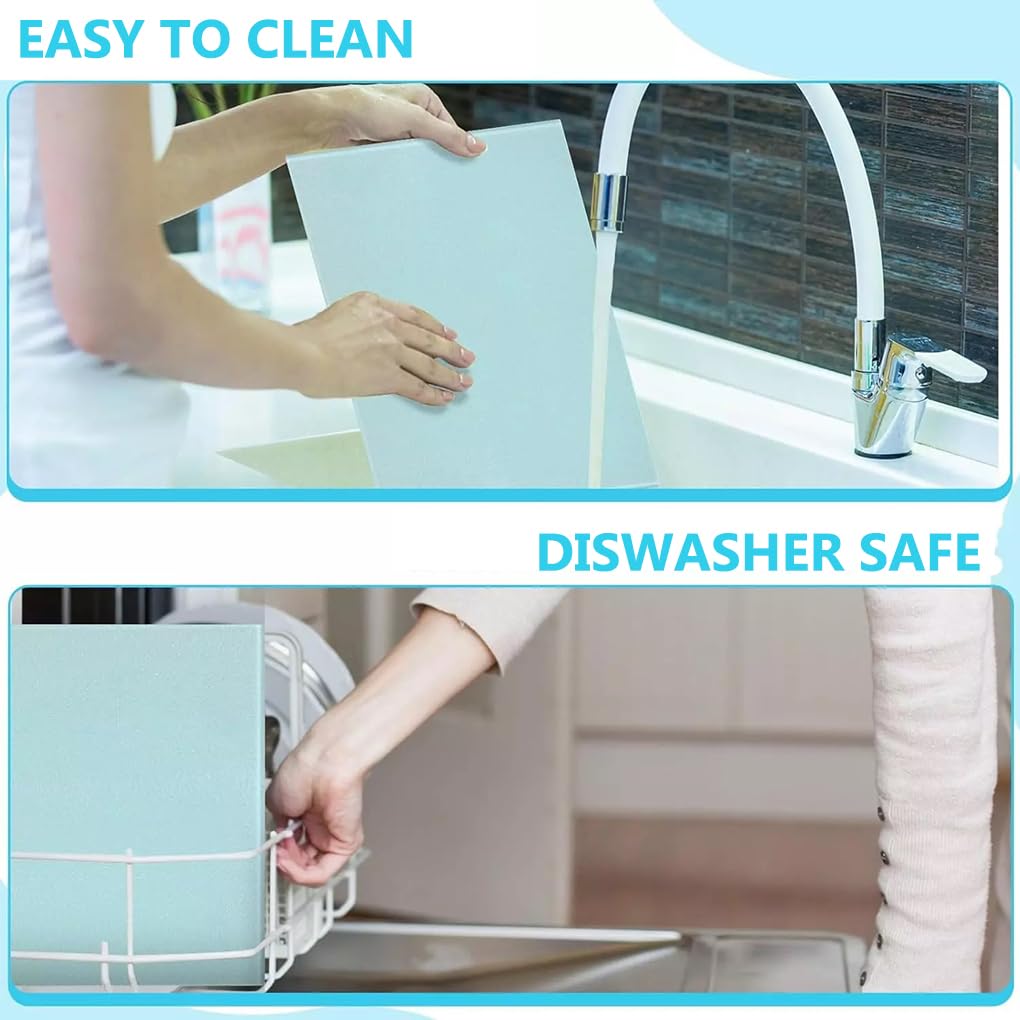 25PCS Sublimation Ready Tempered Glass Cutting Boards 280mm x 200mm - Heat Press Transfer Compatible with White Coating & Rough Surface for DIY Crafts, Home Kitchen Use, and Gift Making