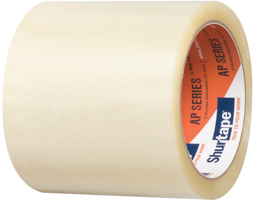 Shurtape AP 15 Clear Shipping & Packaging Tape - 96mm x 66m (18 Rolls/Case) - Heavy Duty Label Protection for Boxes, Parcels & Mail - Ideal for Ecommerce, Warehousing & Logistics