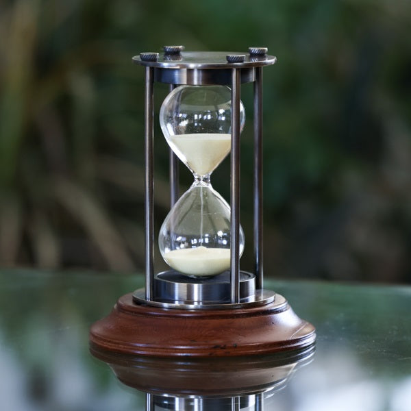 30 Minute Bronze Hourglass Sand Timer - Perfect for Board Games, Classroom Activities, and Home Décor