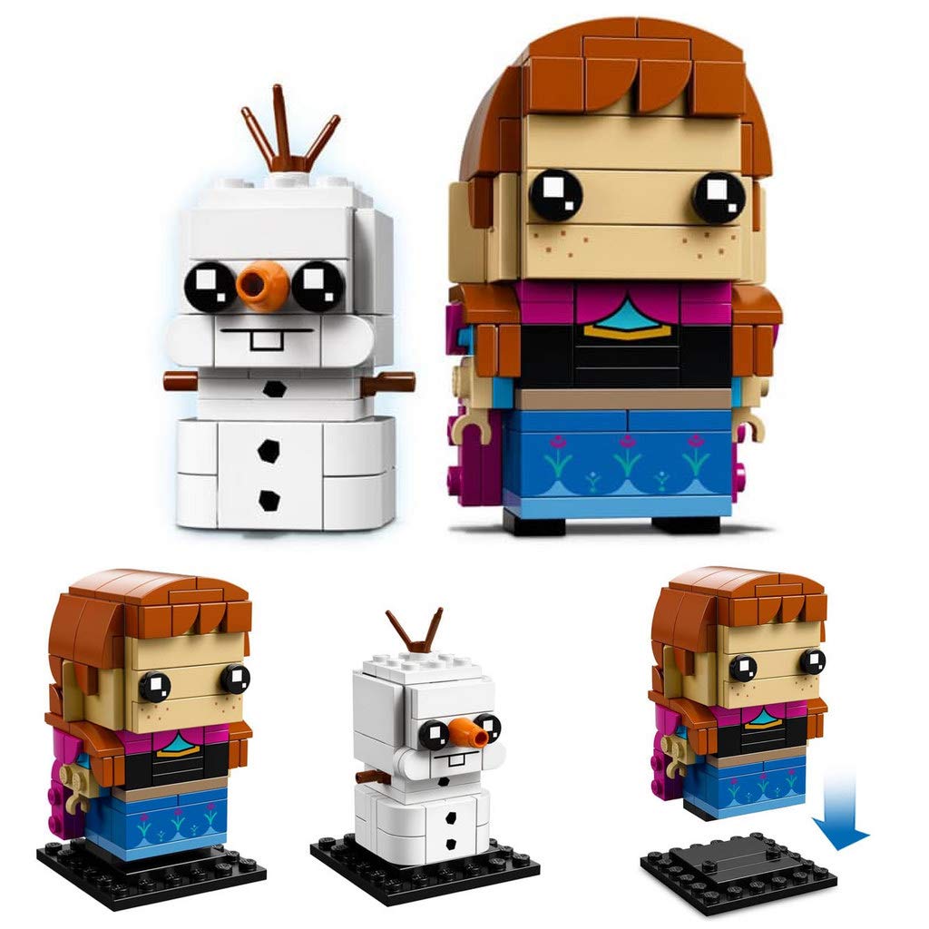 LEGO BrickHeadz Anna & Olaf Disney Frozen Building Kit - 227 Pieces, Collectible Toy for Kids & Adults - Perfect for Disney Fans, Birthday Gifts & Home Decor